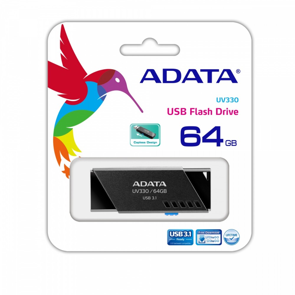 

Pendrive UV330 64GB USB3.1 Czarny