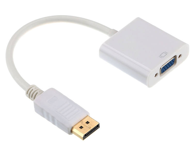 Adapter Gembird DisplayPort - VGA biały