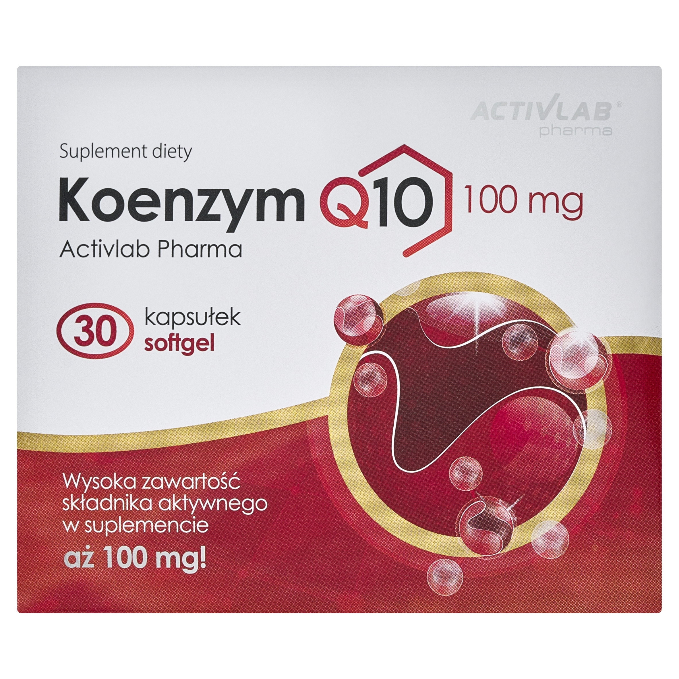 Koenzym Q10 100mg 30 kapsułek energia serce antyoksydanty softgel — 4
