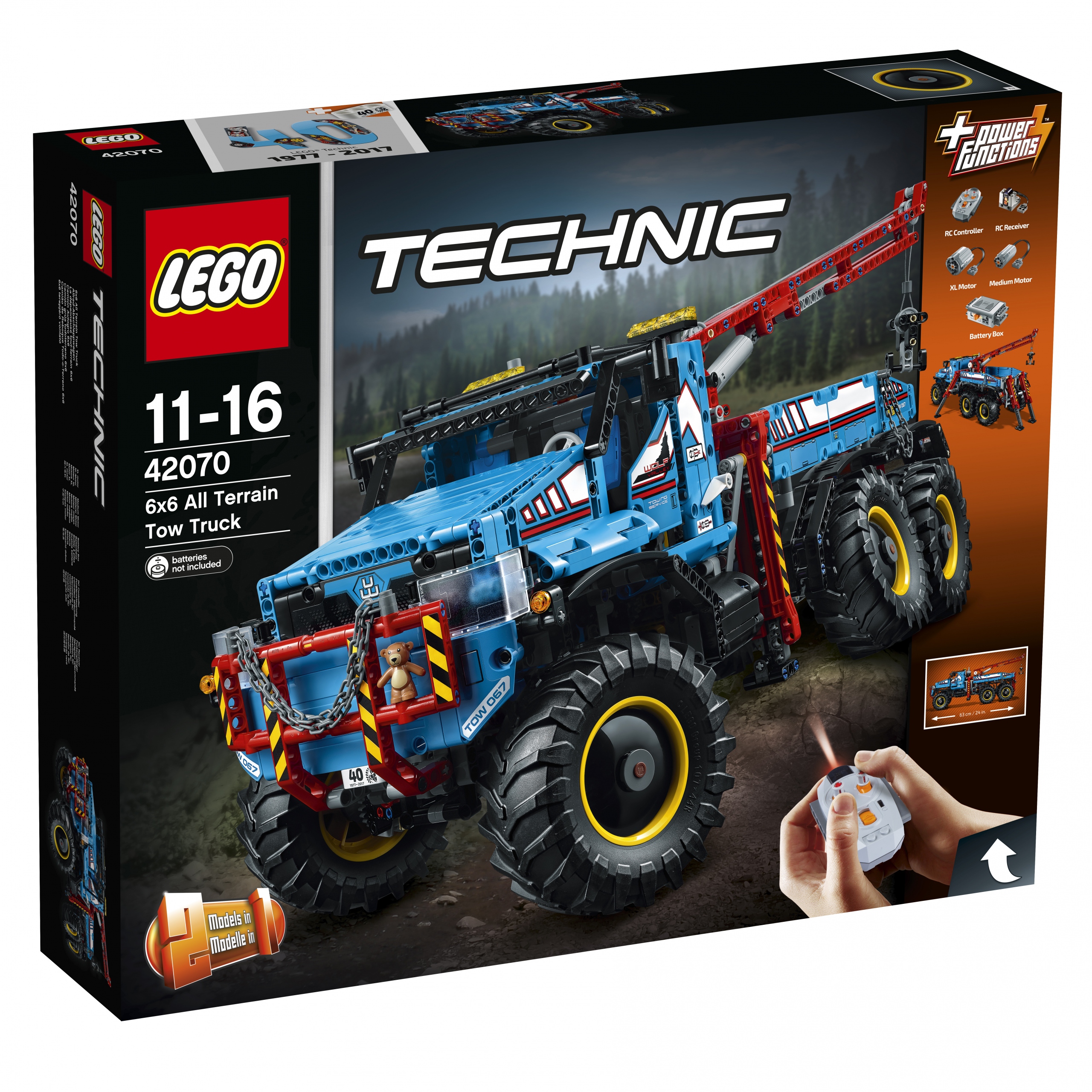 Lego Technic 42070 Terenowy holownik 6x6 1862 elementy