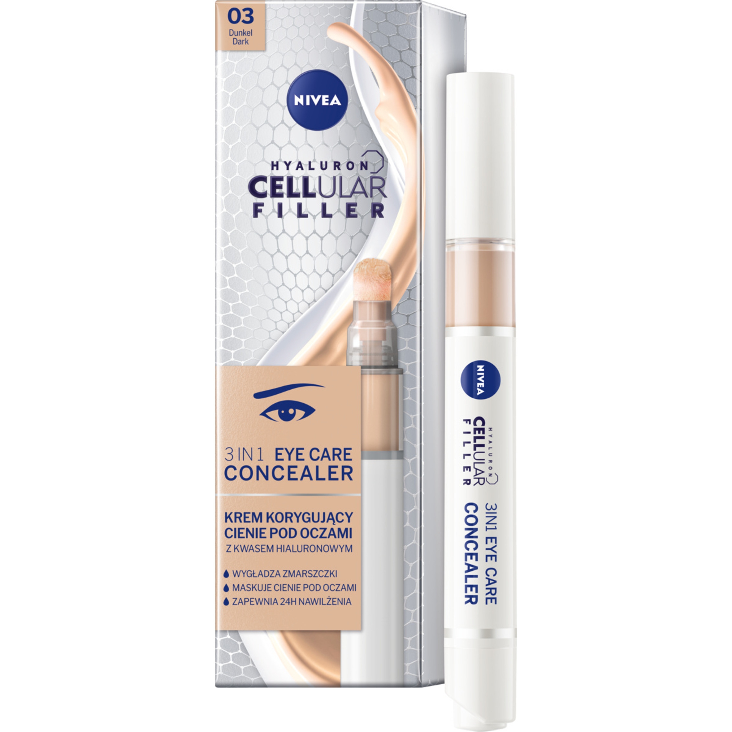 Nivea Hyaluron Cellular 4 ml krém na korekci tmavých kruhů pod očima 1 ks