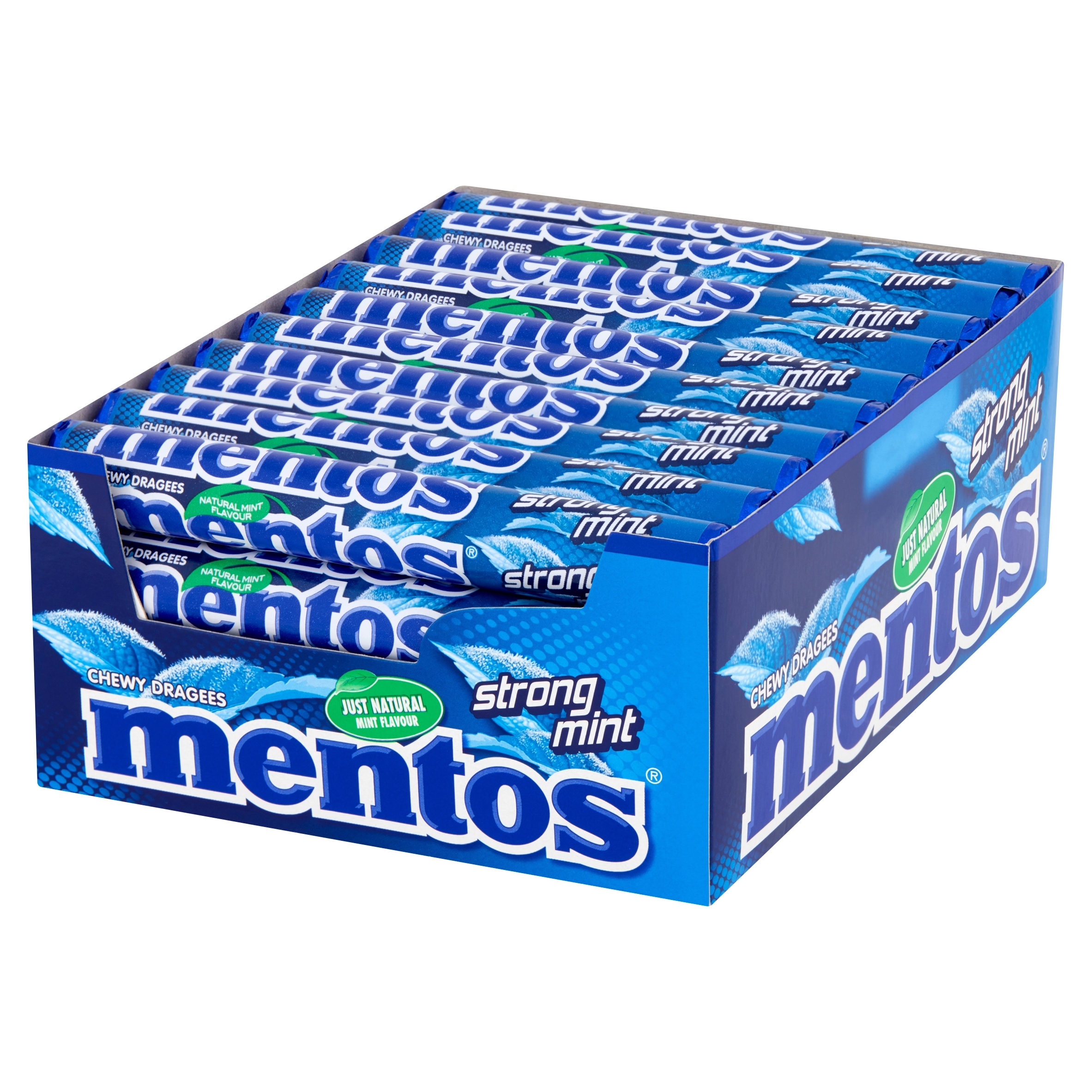Mentos Strong Mint Cukierki Do Żucia 40 szt x 37,5 g