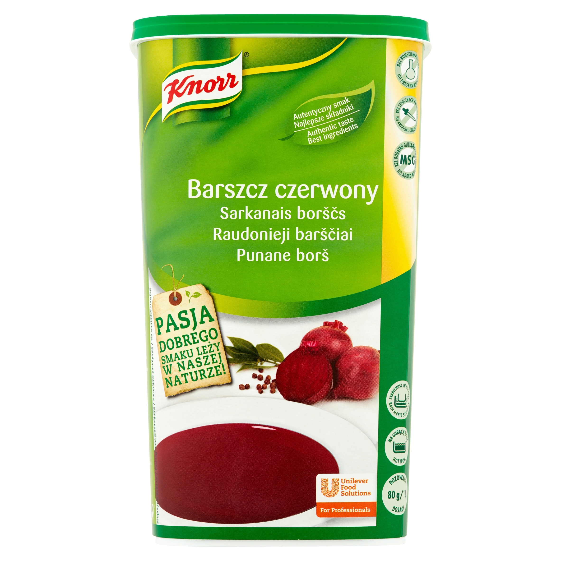 Levně Boršč červený 1,4 kg Knorr