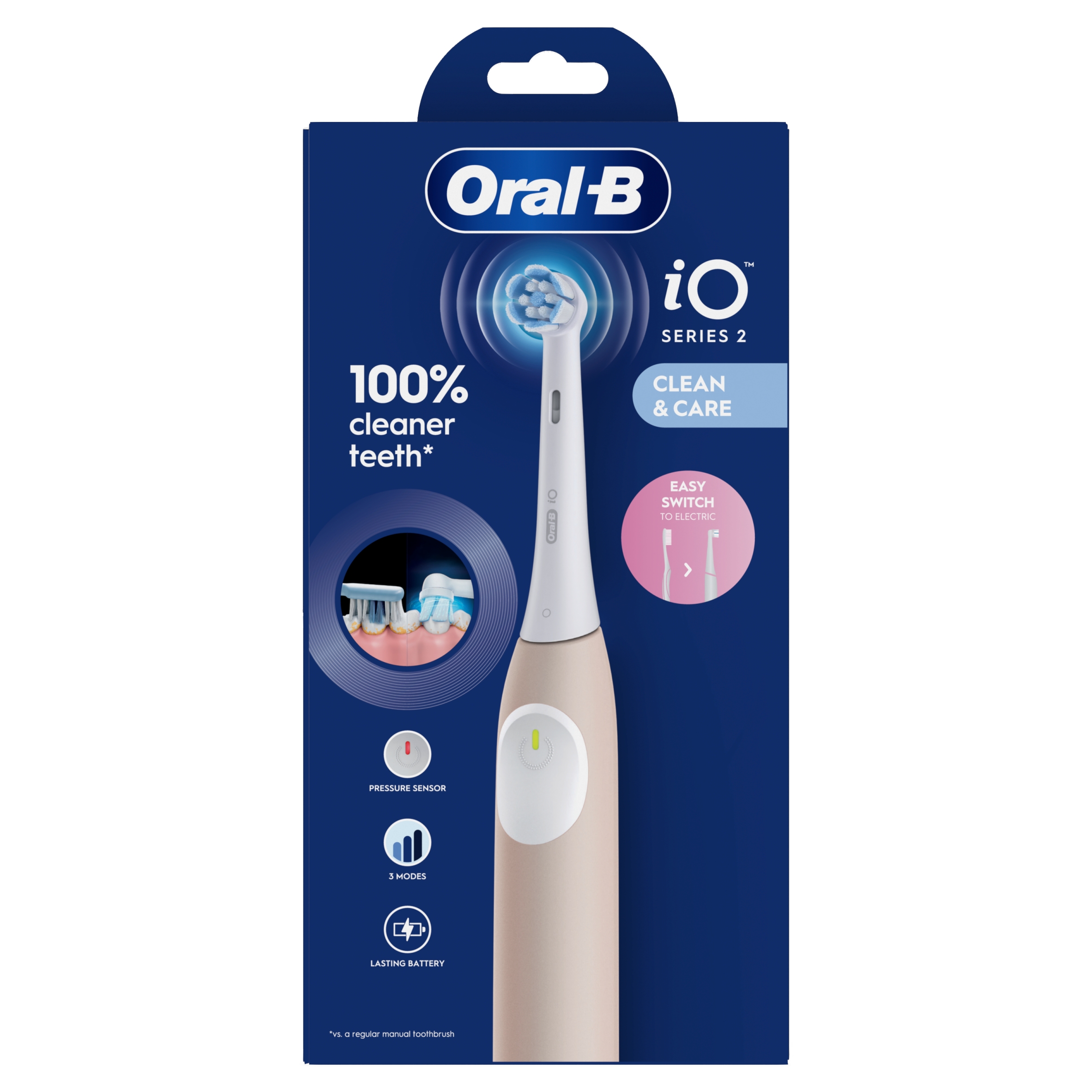 Oral-B iO2 Elektryczna Szczoteczka do Zębów Calm Pink 1 szt.