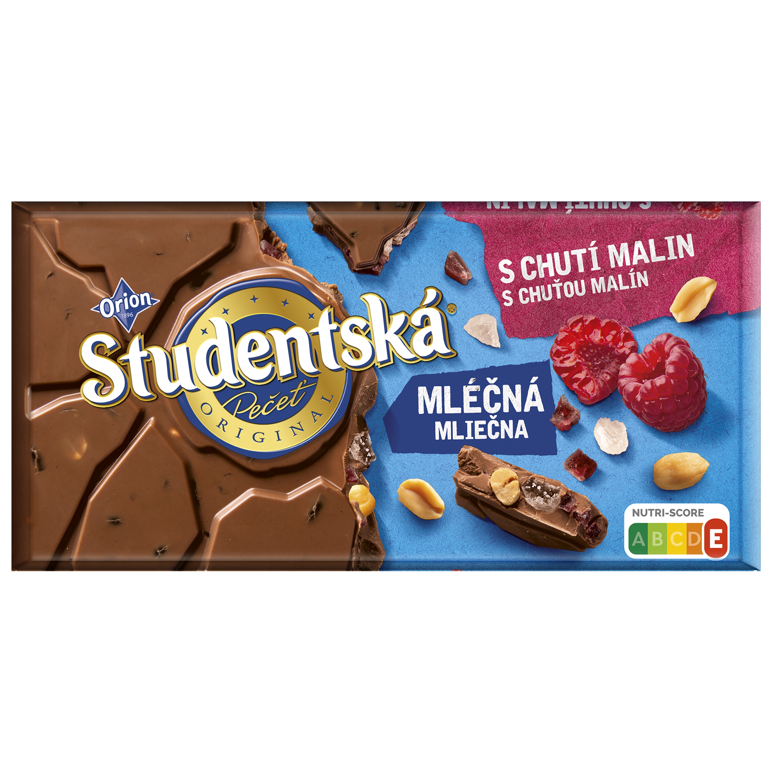 Levně 4x Orion Čokoláda Studentská malina 170 g