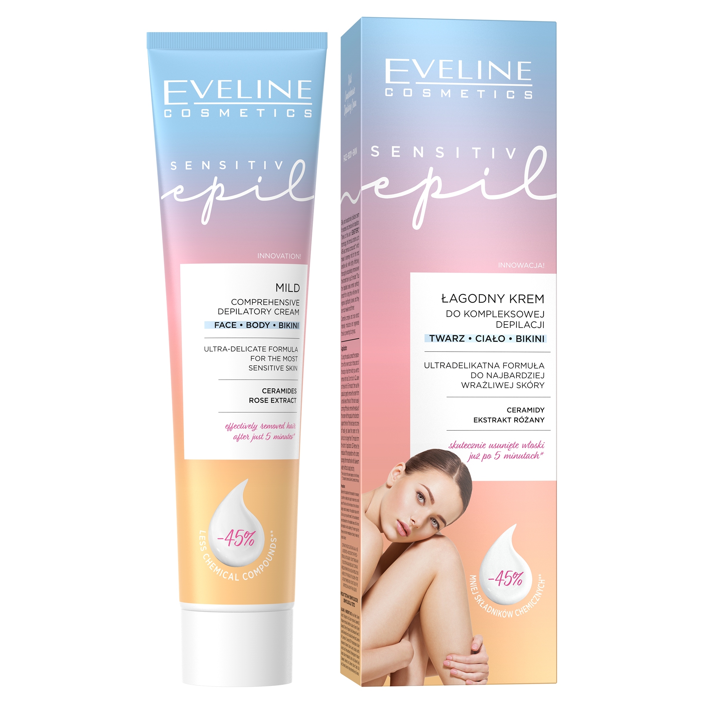 

Eveline Vanity Krem do Depilacji Sensitiwe twarzy
