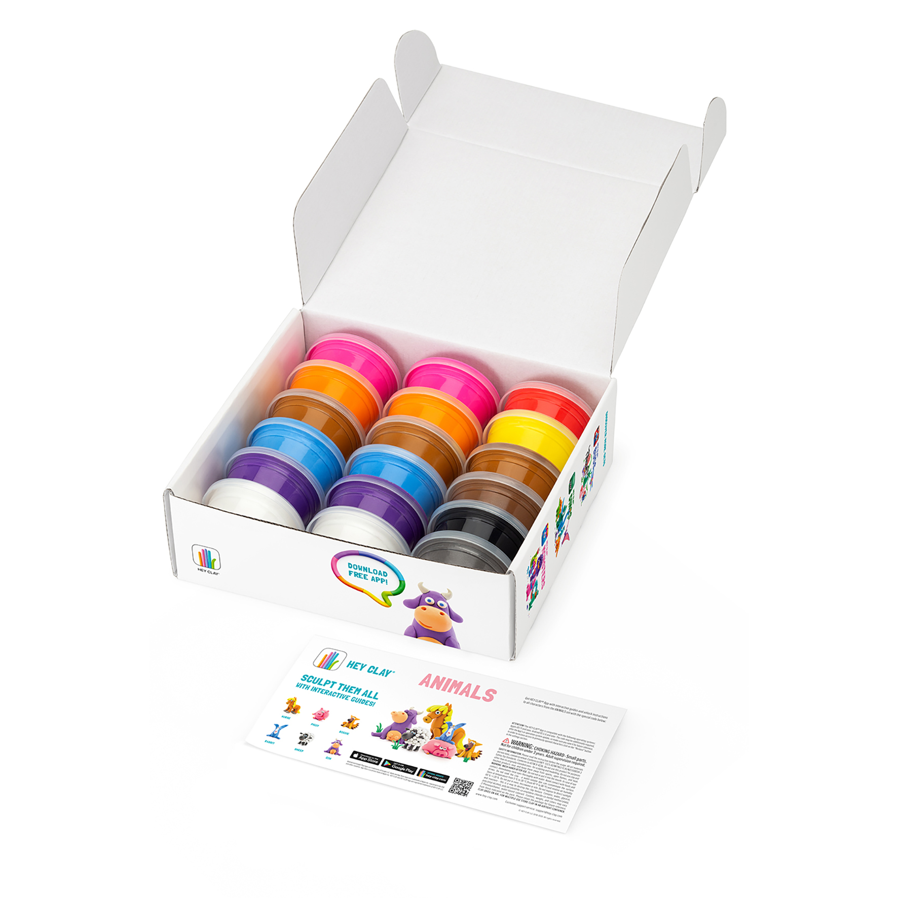 HEY CLAY Masa Plastyczna ZWIERZĘTA Tm Toys ANIMALS Minimalny wiek dziecka 3