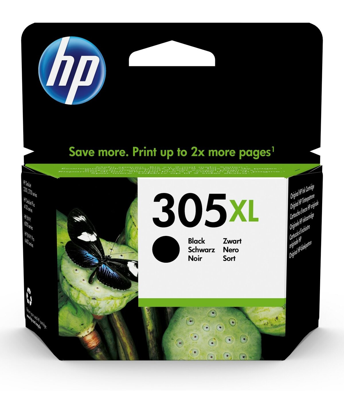Inkoustová náplň Hp 305XL, 240 stran černá