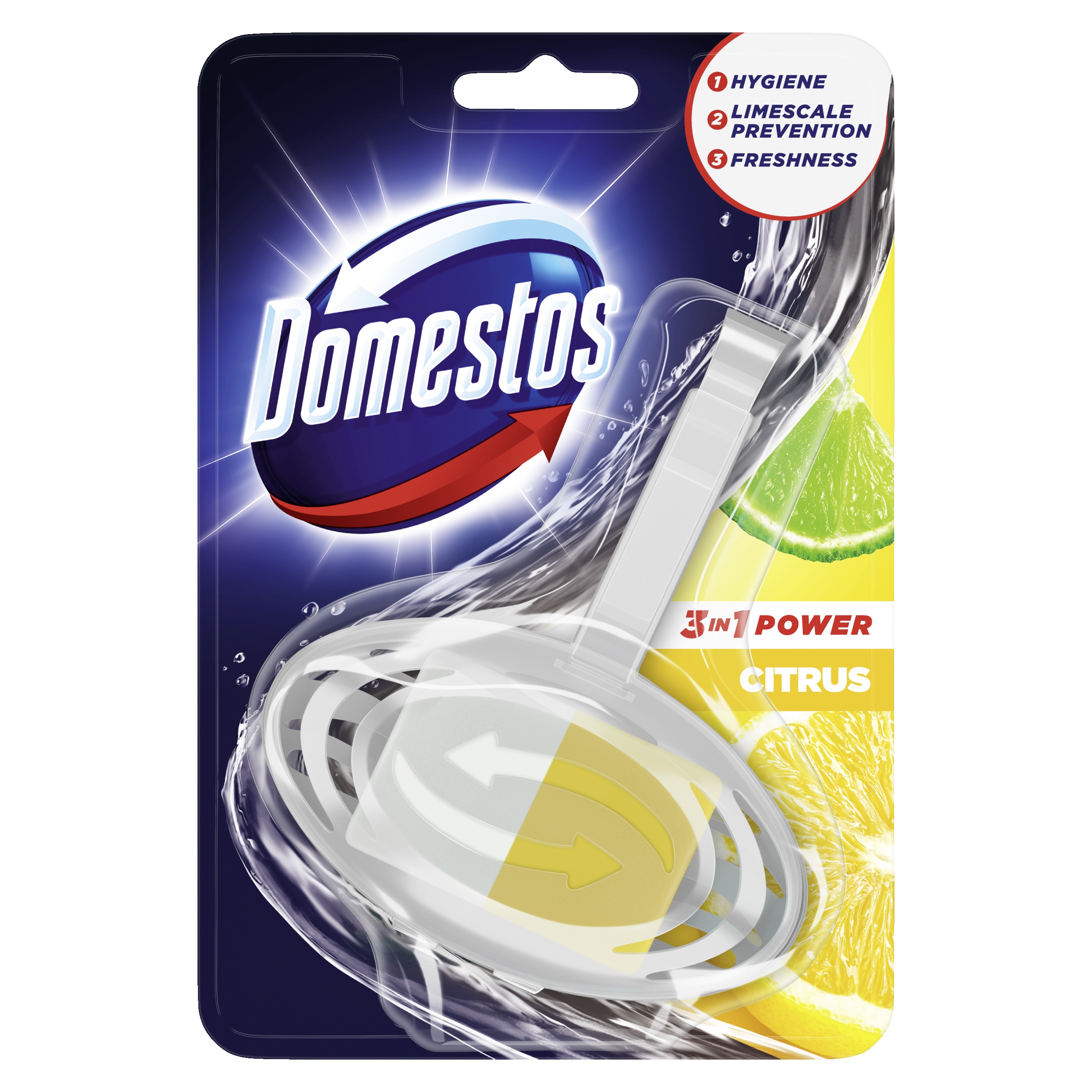 Levně 9X Domestos 3V1 Citrus Power košík na Wc Přívěsek 35G