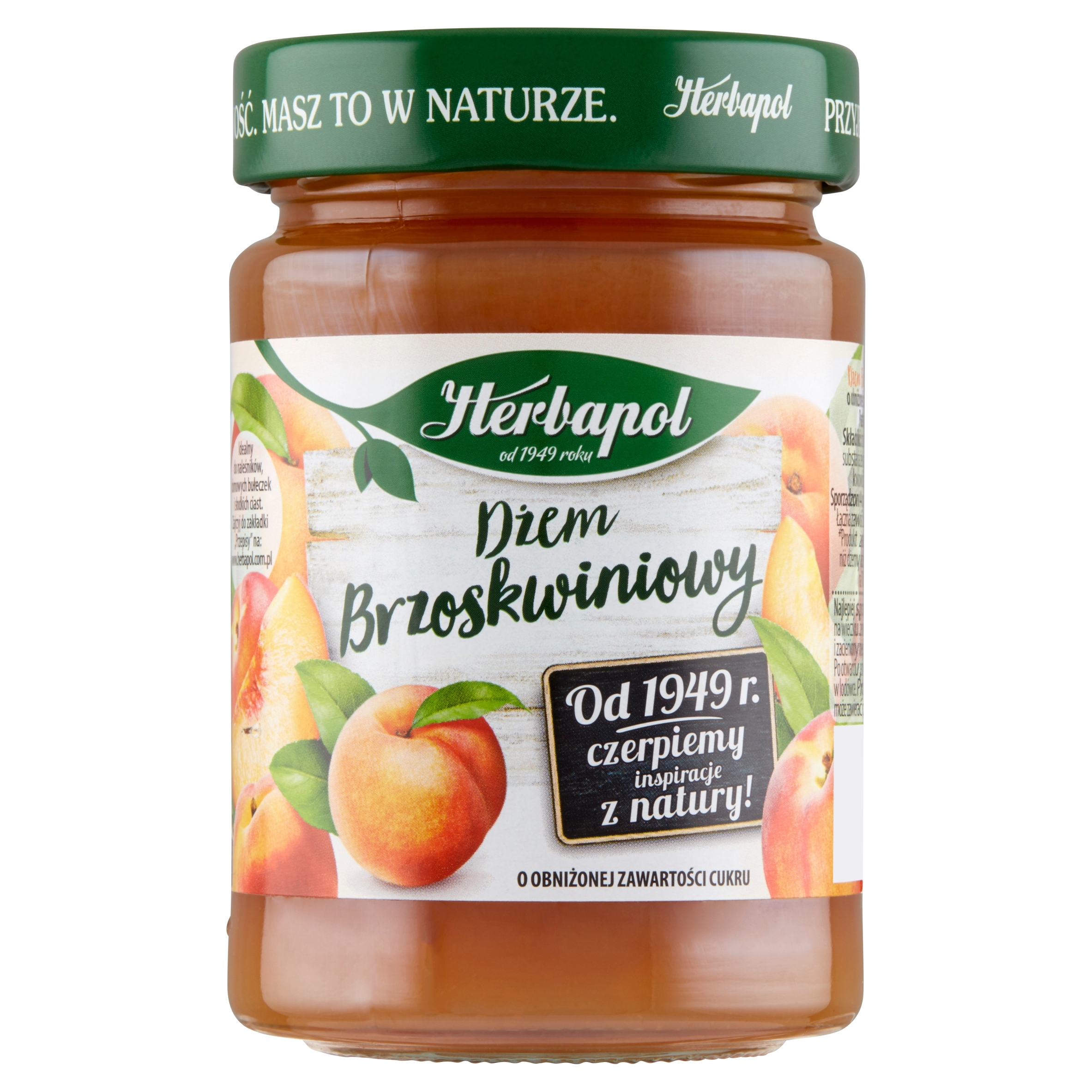 Levně 9X Herbapol Nízkoslazený broskvový džem 280 g