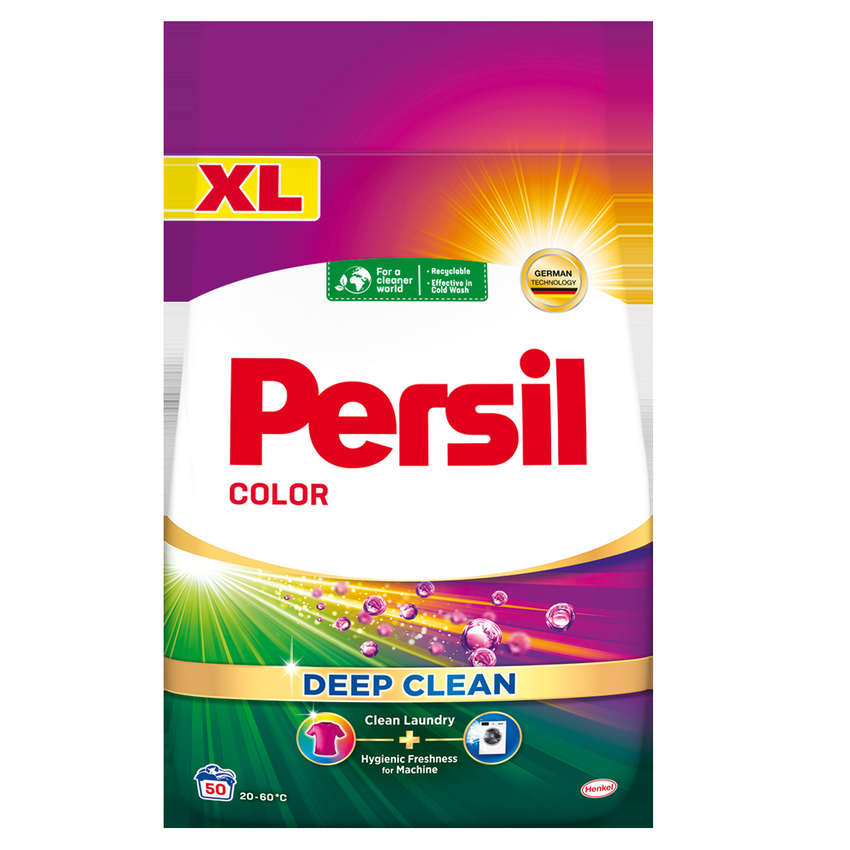 Levně Persil 50 praní 2,75 kg prášek na barevné prádlo Color Deep Clean koncentra