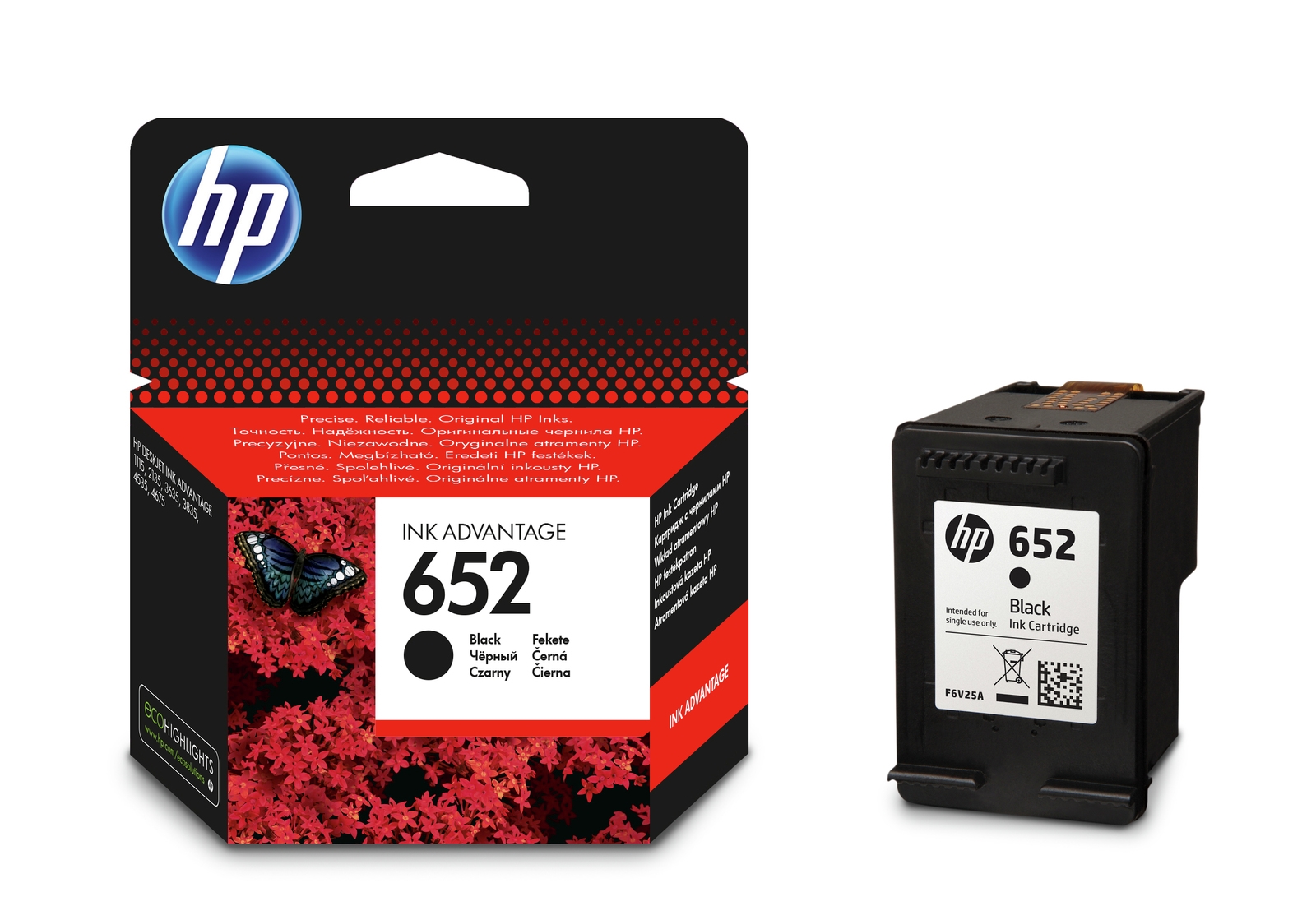 

Tusz Hp F6V25AE czarny (black)