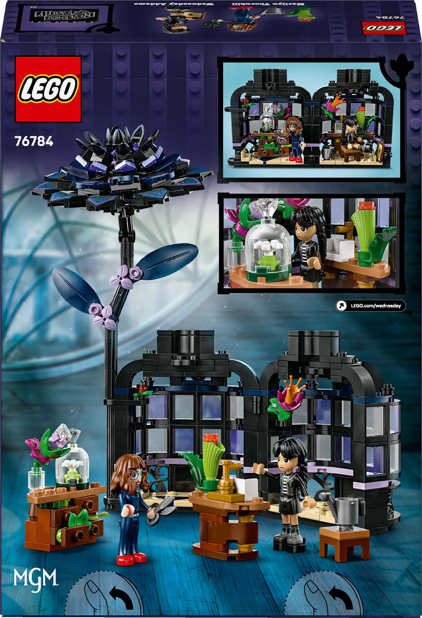 Lego 76784 Wednesday kpl Květ černé jiřiny 9+ 358ks