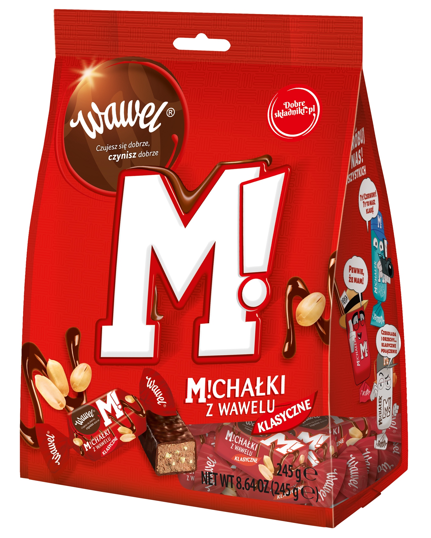 Levně 3x 245 g Wawel Michałki z Wawelu Klasické Bonbóny