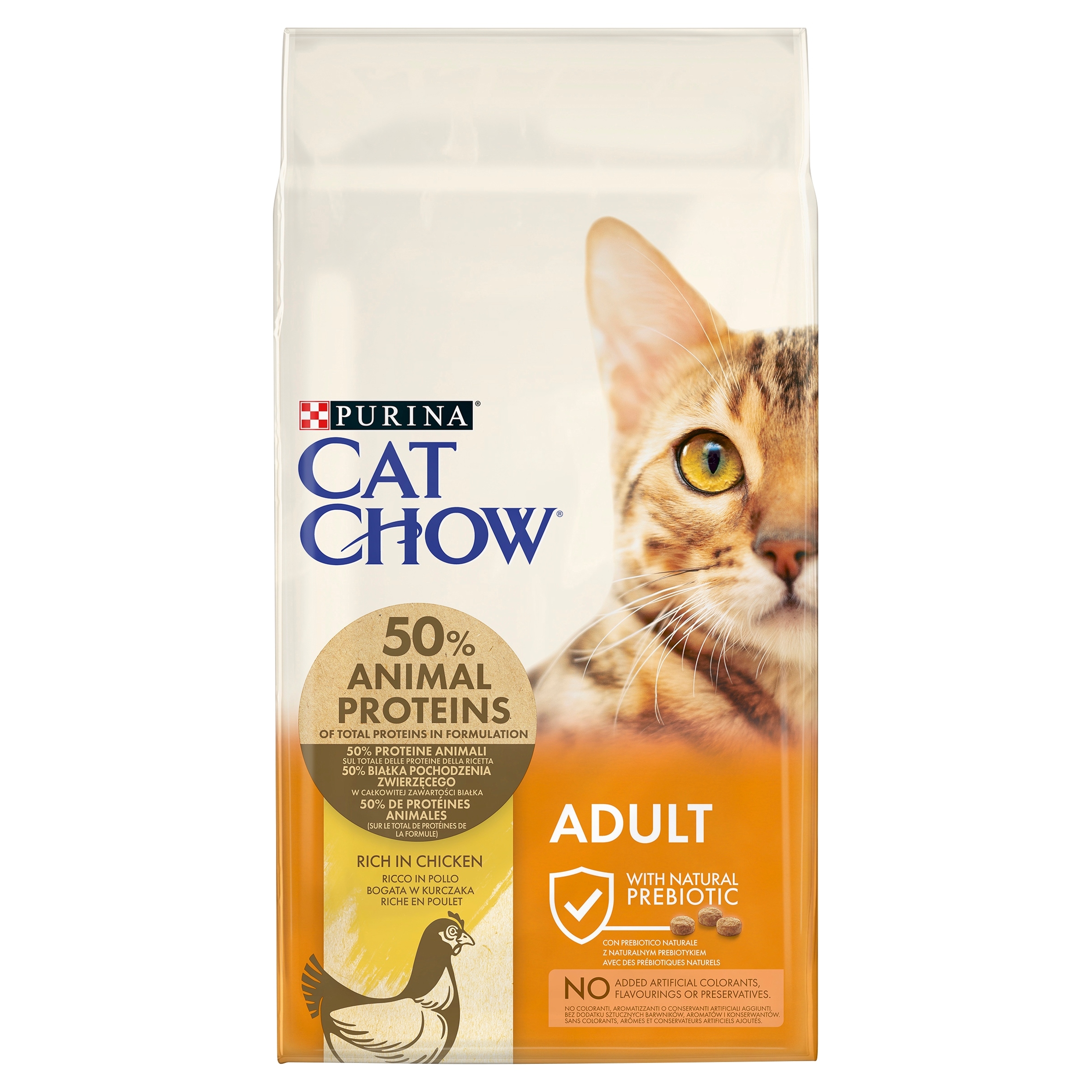 Levně Purina Cat Chow Adult Chicken krmivo bohaté na kuře 15 kg