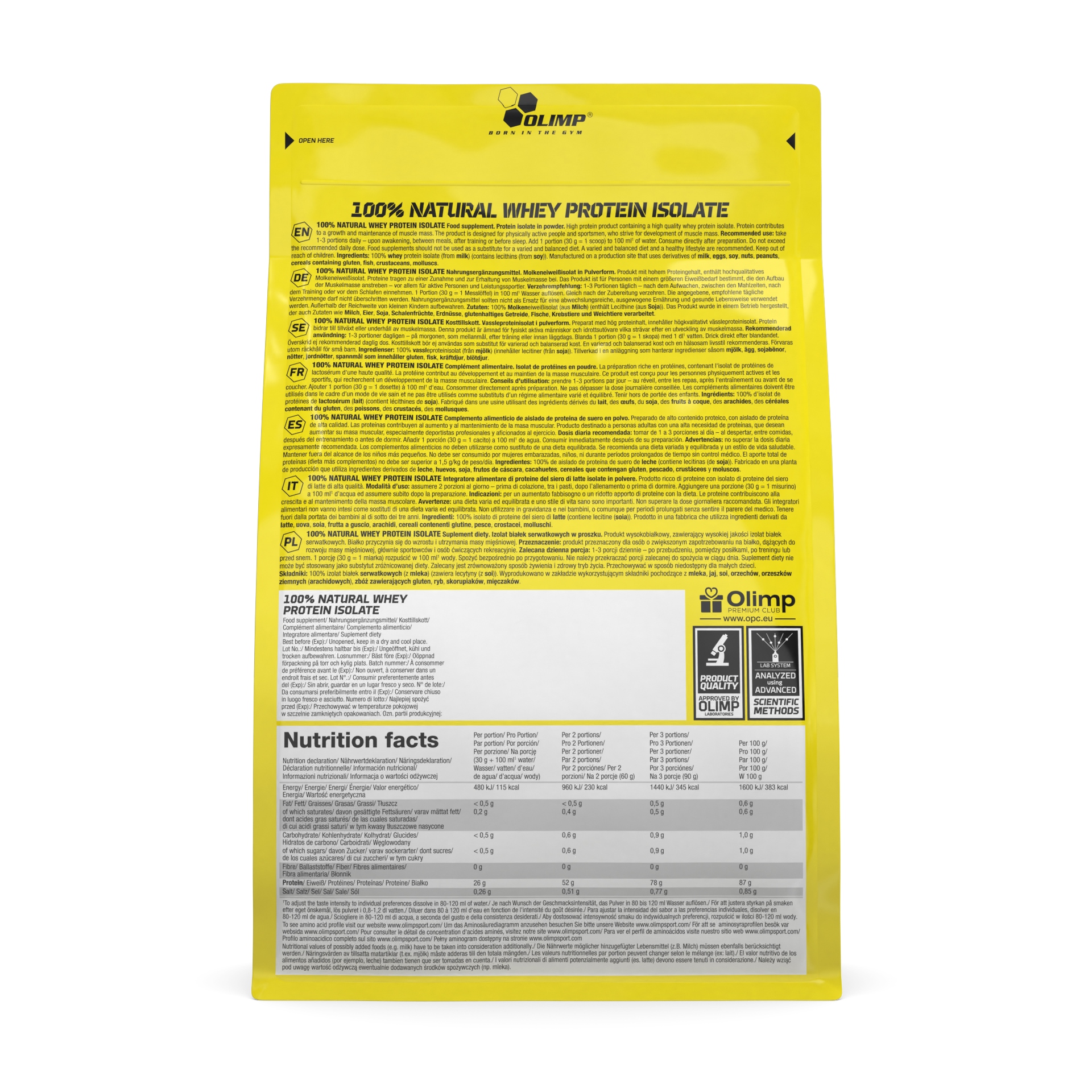 OLIMP 100% Natural Whey Protein Isolate 600g Białko Serwatki Izolat — 6