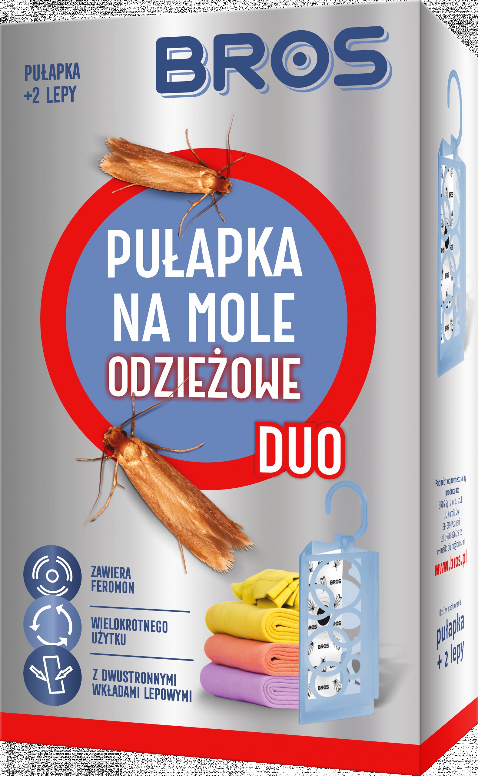 

Pułapka Na Mole Odzieżowe Duo 2 Wkłady