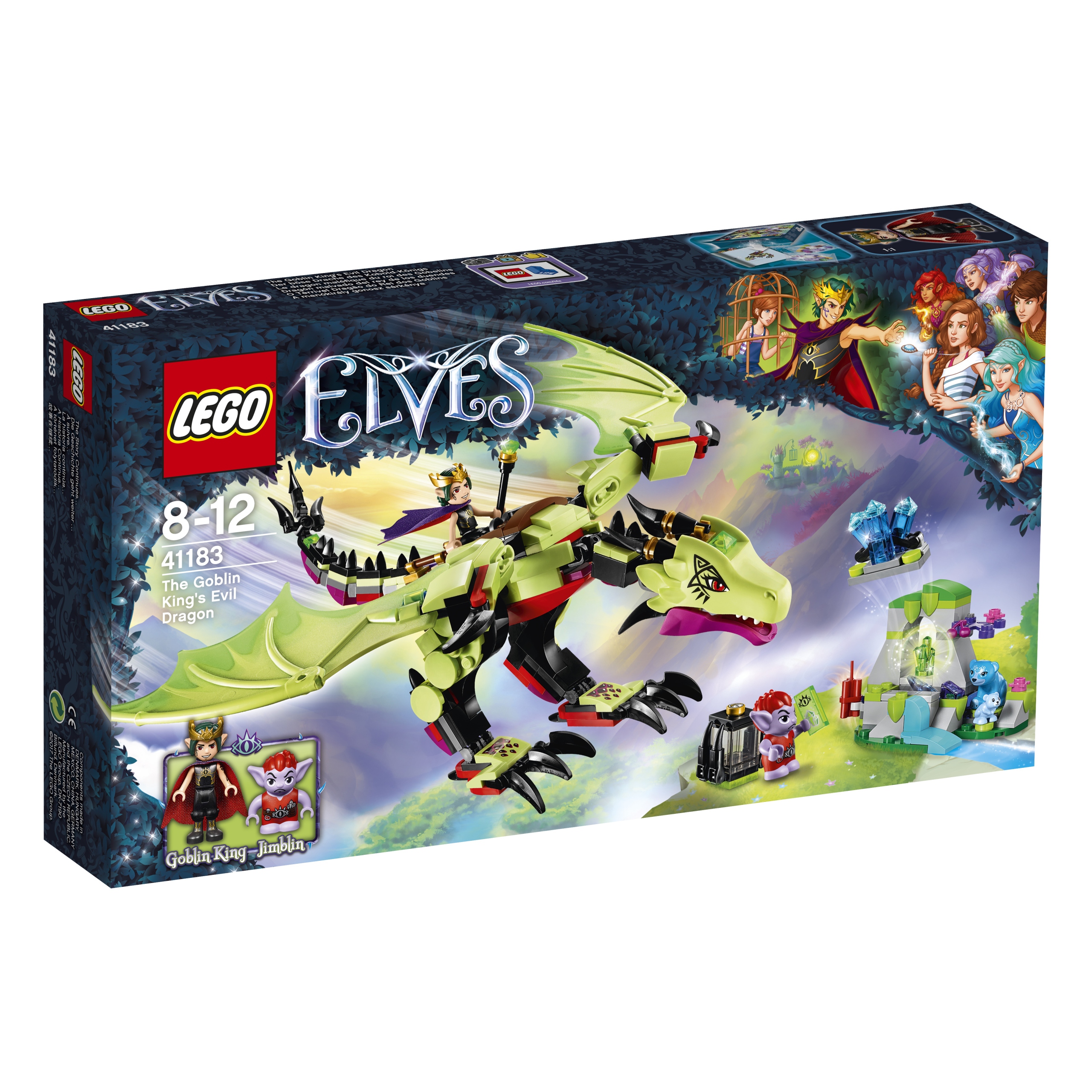 Lego Elves 41183 Zlý Drak krále skřítků Nový Set Unikát Elfů