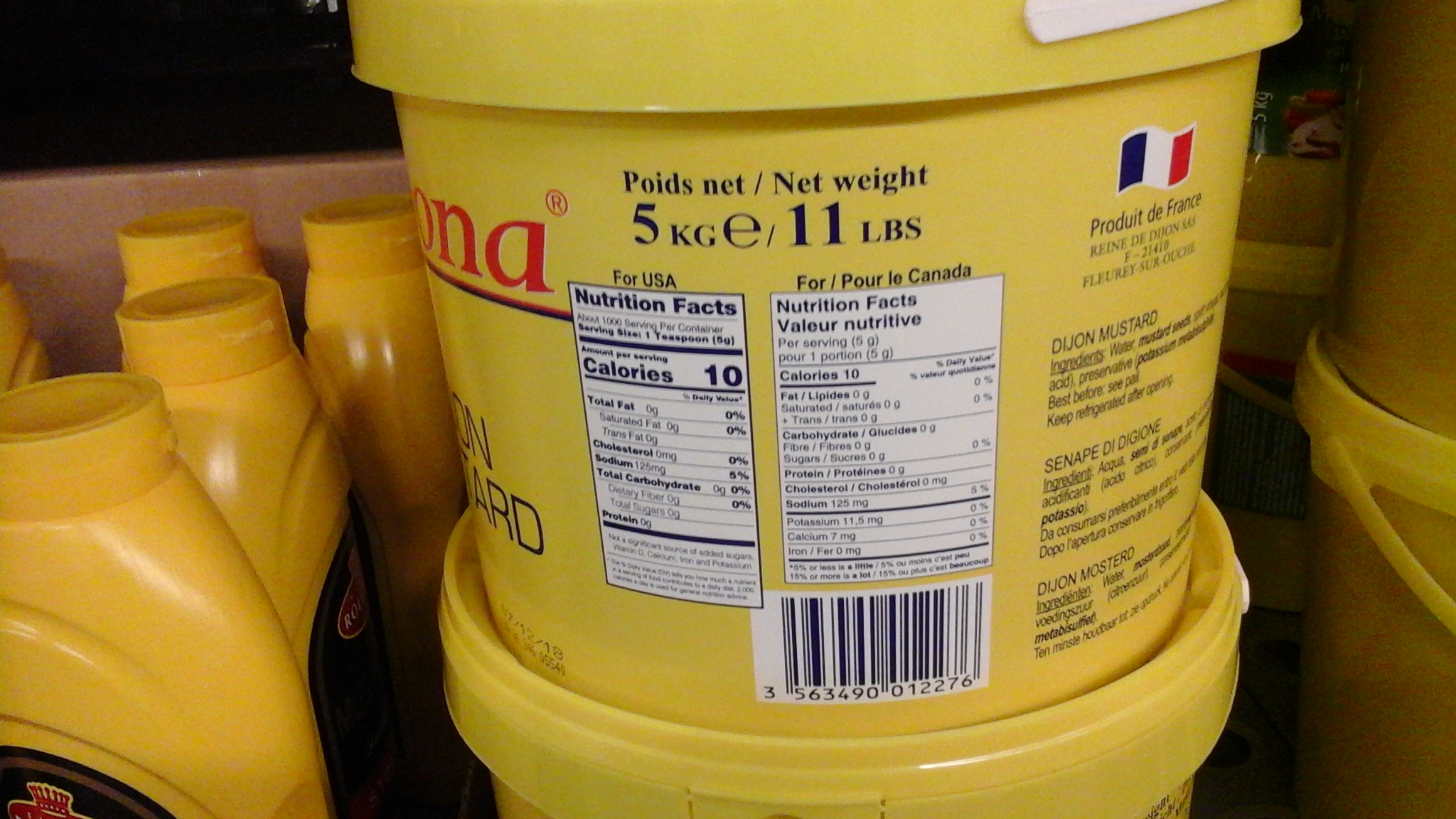 Hořčice dijon Develey 5000 g