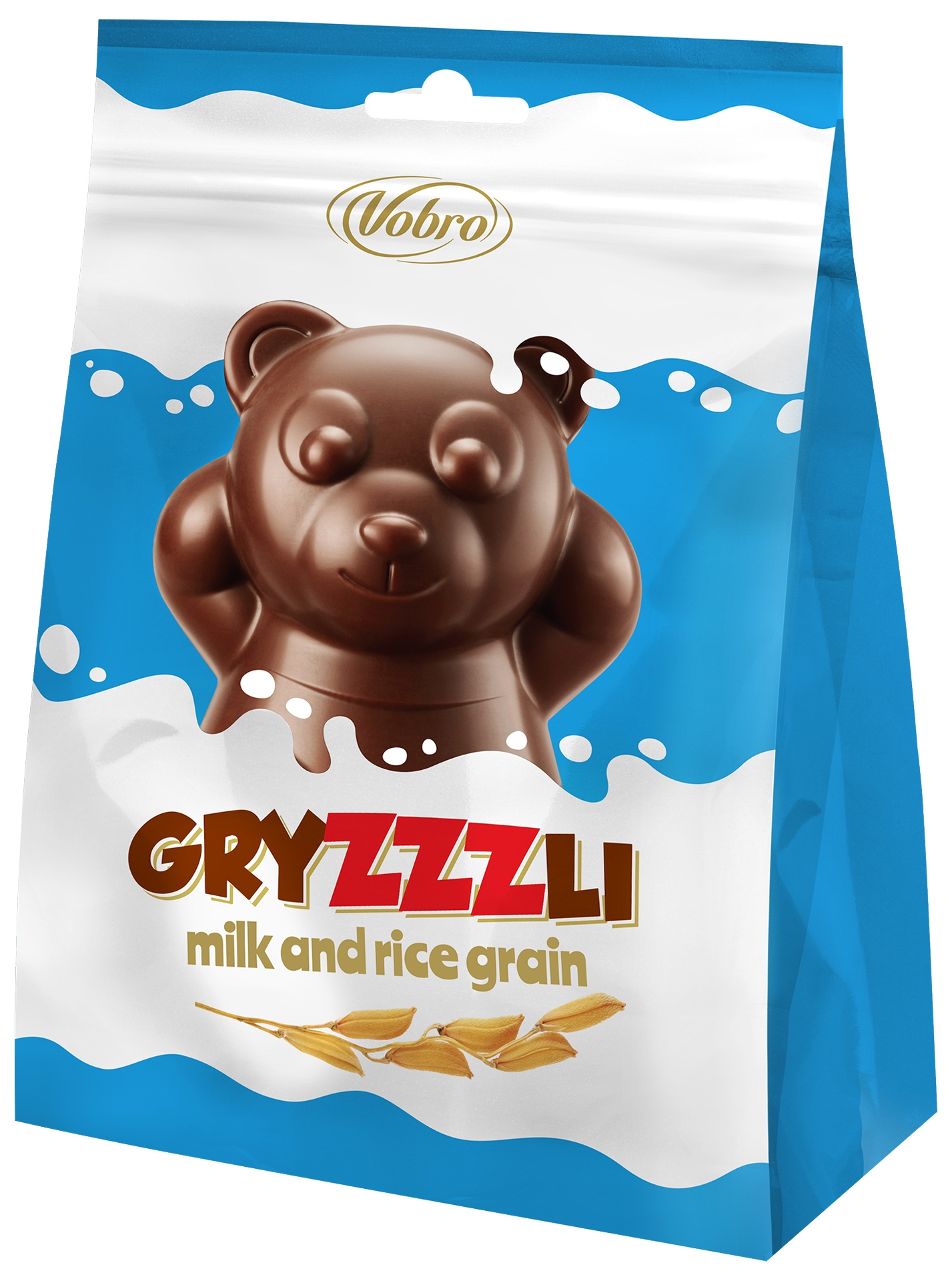 Levně 3x Vobro Gryzzzli Milk 190 g