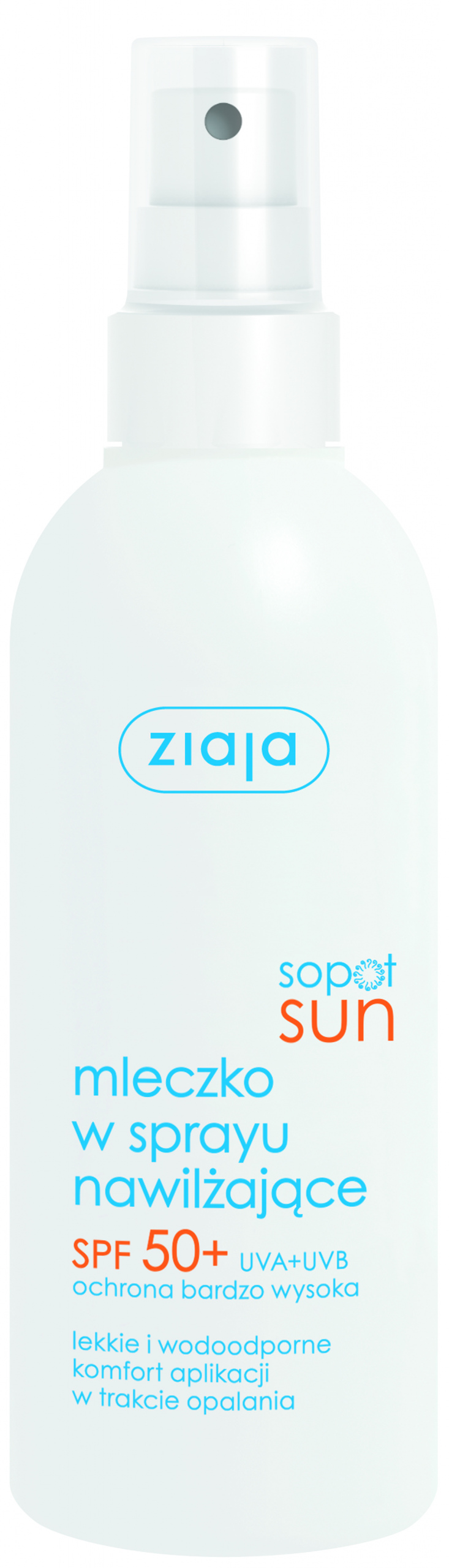 Ziaja sopot sun mléko ve spreji hydratační spf50 170 ml