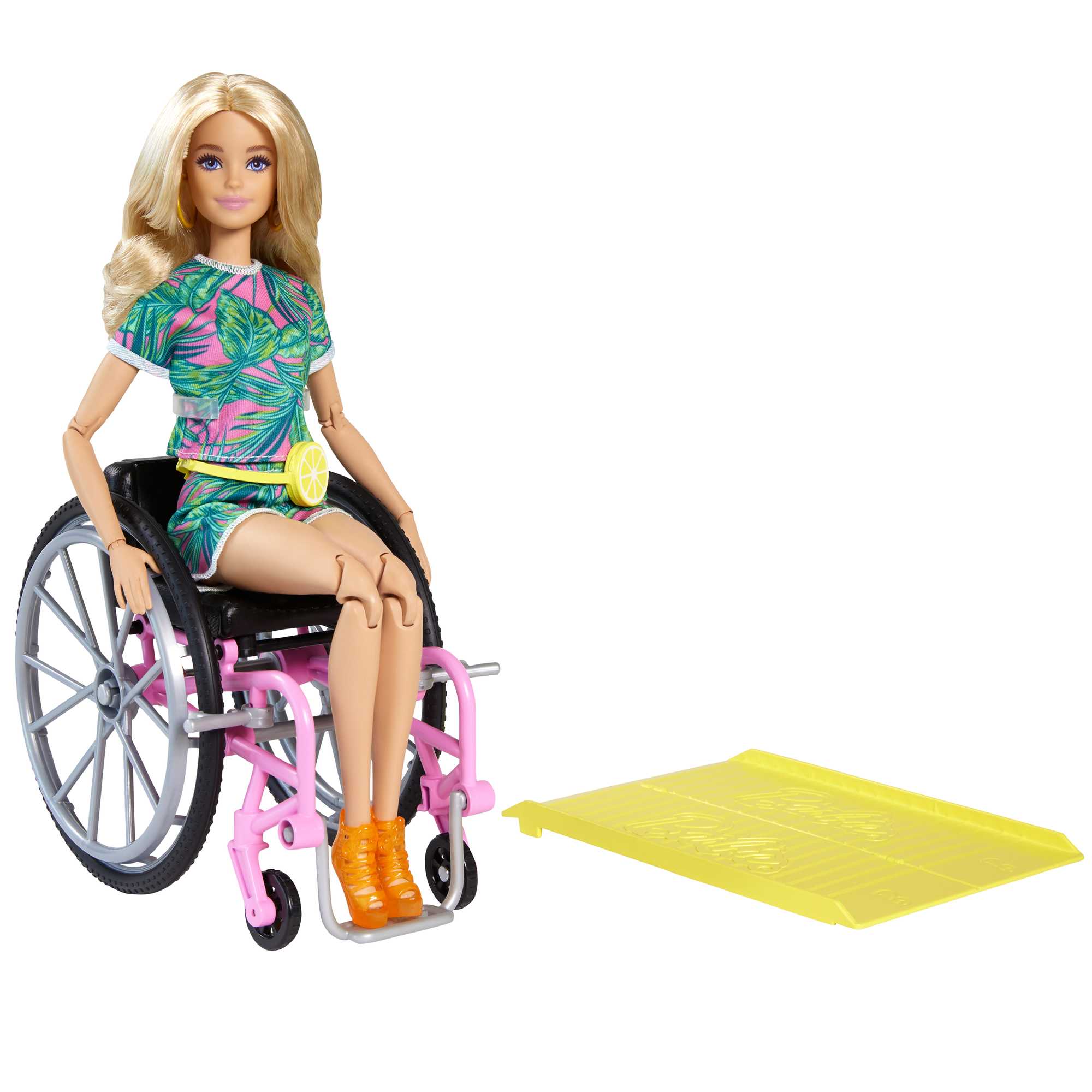 Barbie Lalka Na Wózku Inwalidzkim Z Rampą GRB93