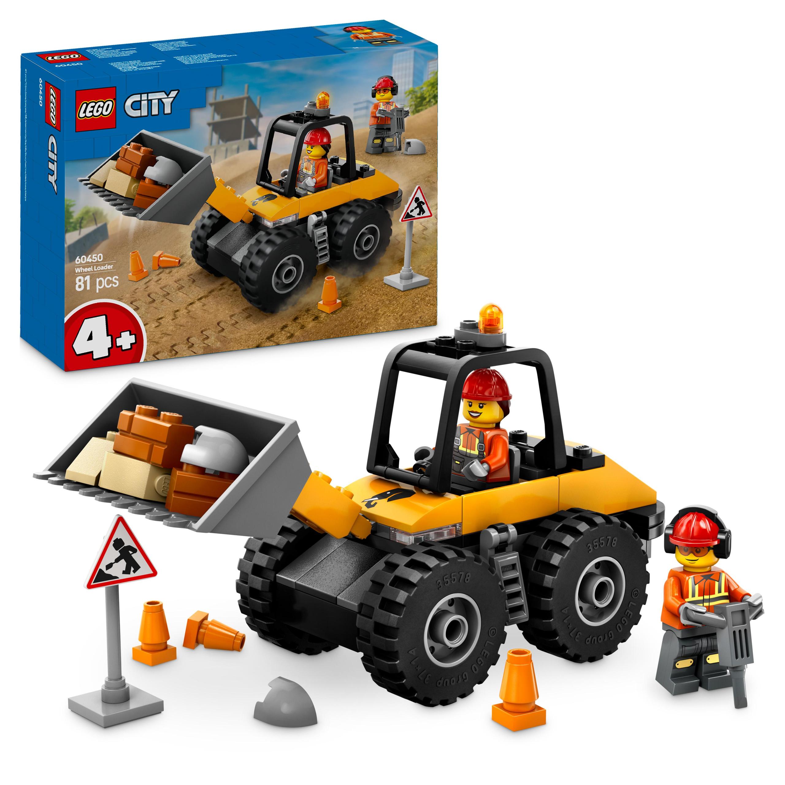 Lego City 60450 Žlutý kolový nakladač