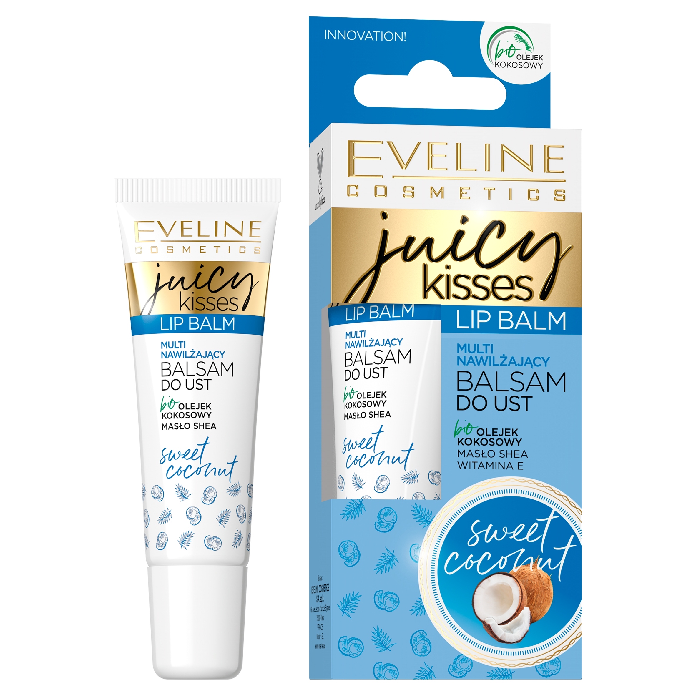 

Eveline Juicy Kisses balsam do ust Sweet Coconut