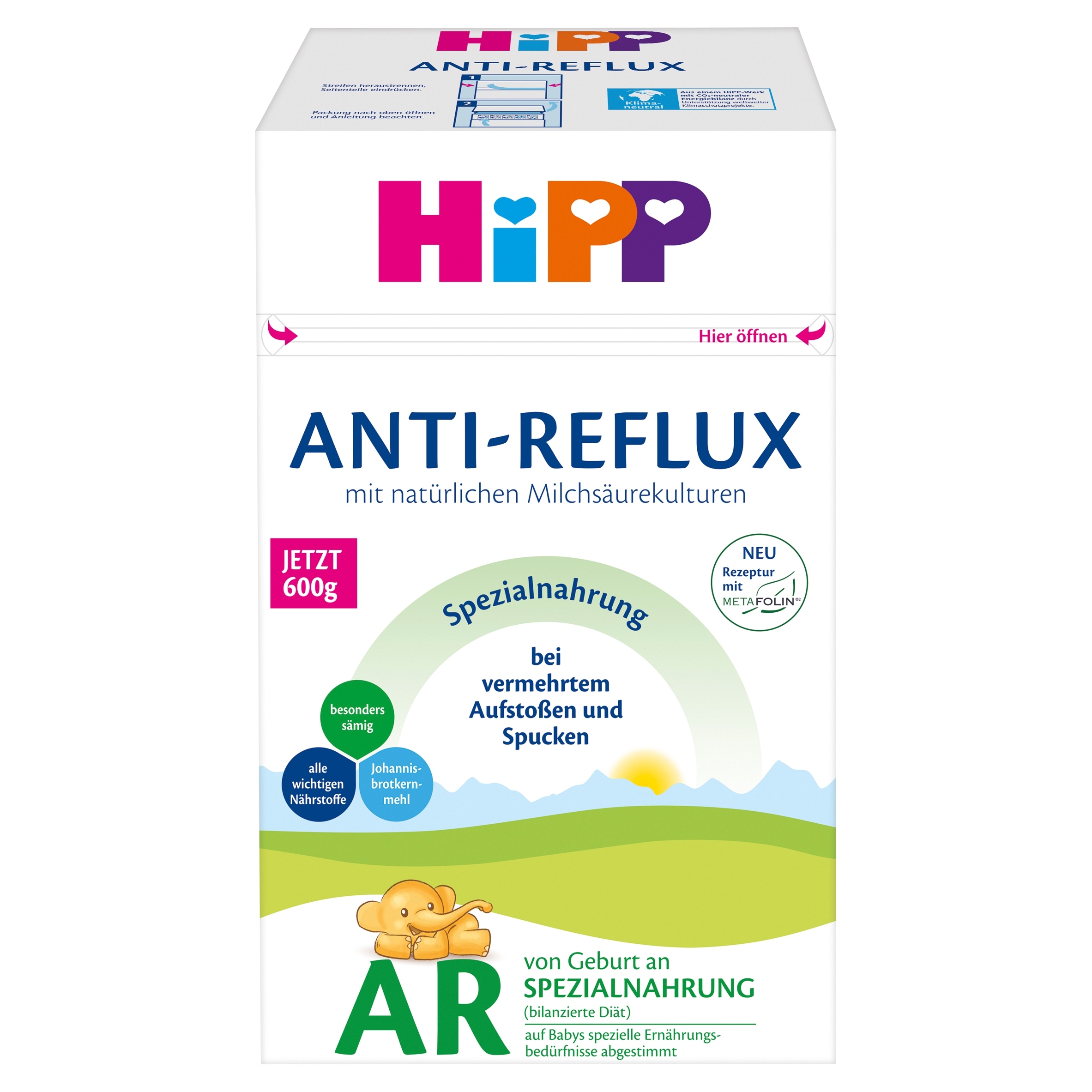 Mleko początkowe HiPP Anti-Reflux przy nadmiernym ulewaniu 600 g