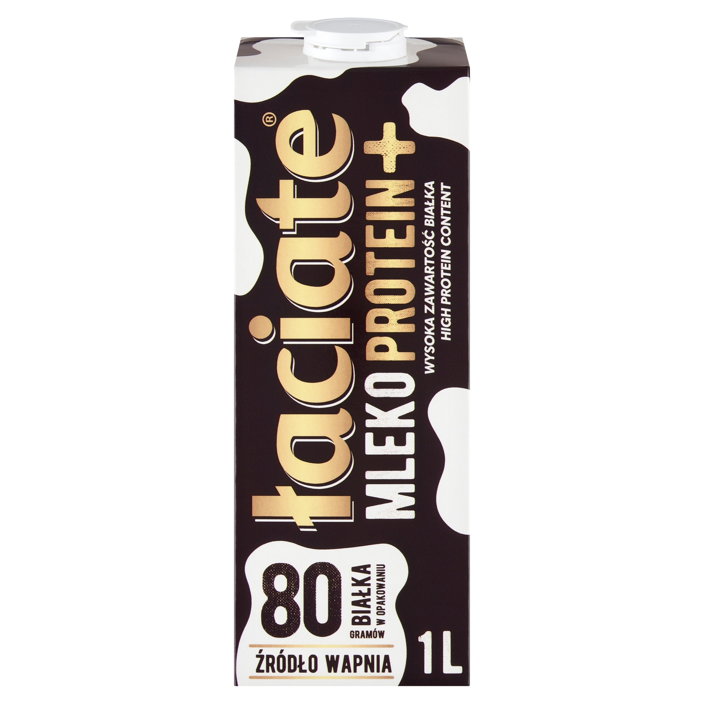 Mleko Proteinowe Uht Łaciate 1L 80Gramów Białka x 12