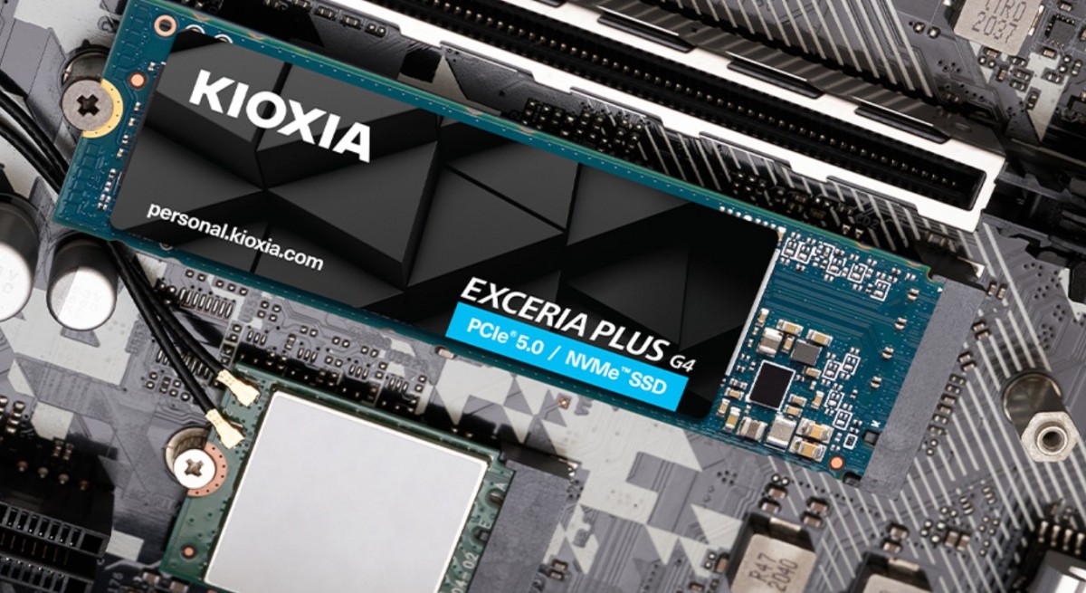 SSD KIOXIA EXCERIA PLUS G4 1TB M.2 2280-S3-M PCIe Gen5 x4 NVMe, Read/Write: 10000/7900 MBps, IOPS 1300K/1400K, TBW: 600 — 14