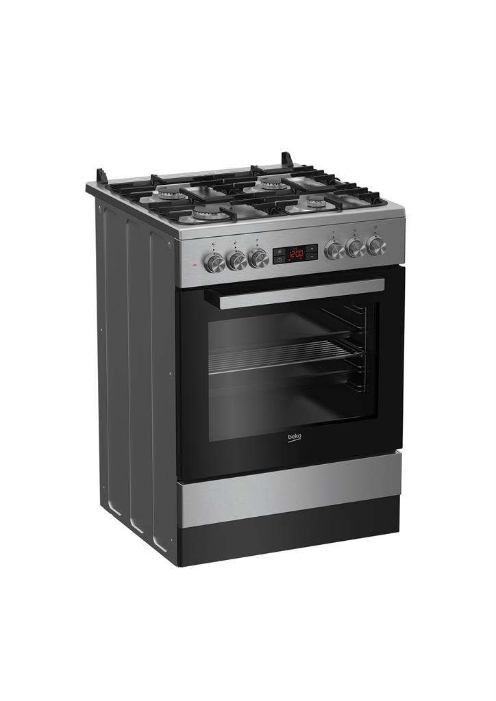 KUCHENKA GAZOWO-ELEKTRYCZNA BEKO FSM62332DXT | 60CM | ŻELIWO | TERMOOBIEG Model FSM62332DXT