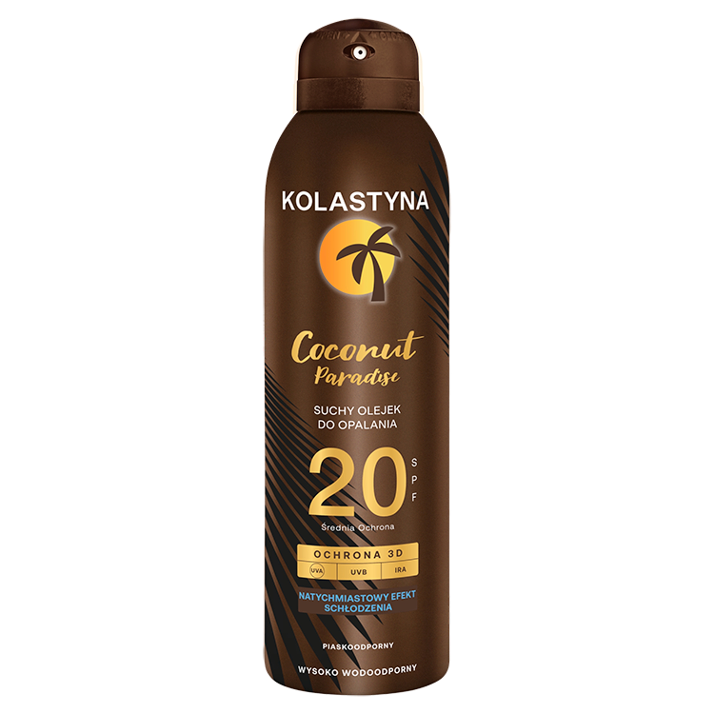 KOLASTYNA Coconut Paradise Suchy olejek do opalania SPF20 150 ml HIT