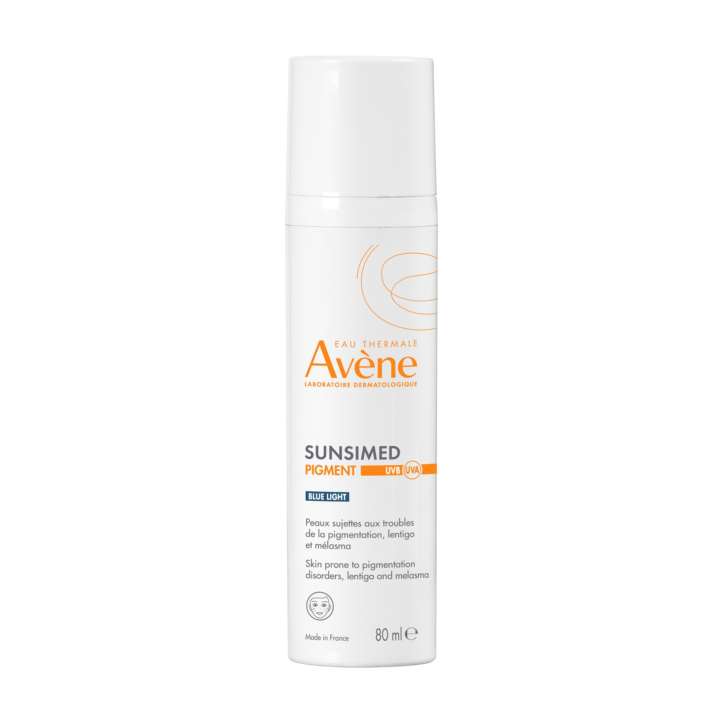 Avene Sunsimed Pigment Blue Light krem do twarzy SPF50 na przebarwienia 80