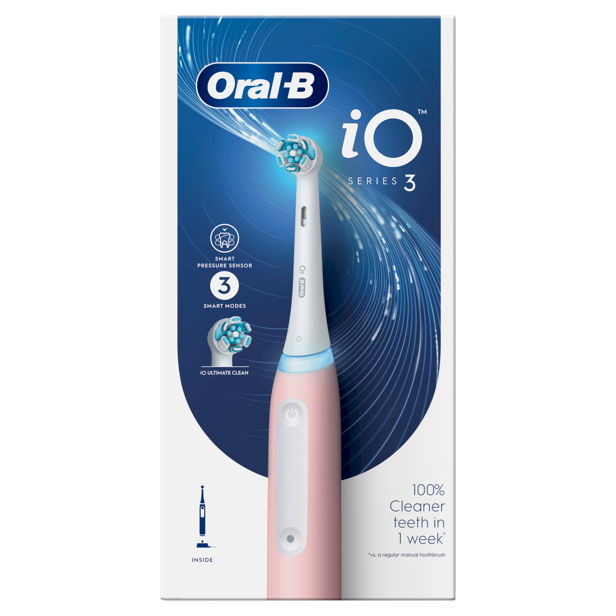 Oral-B iO 3 Pink Szczoteczka elektryczna stworzona w technologii Braun
