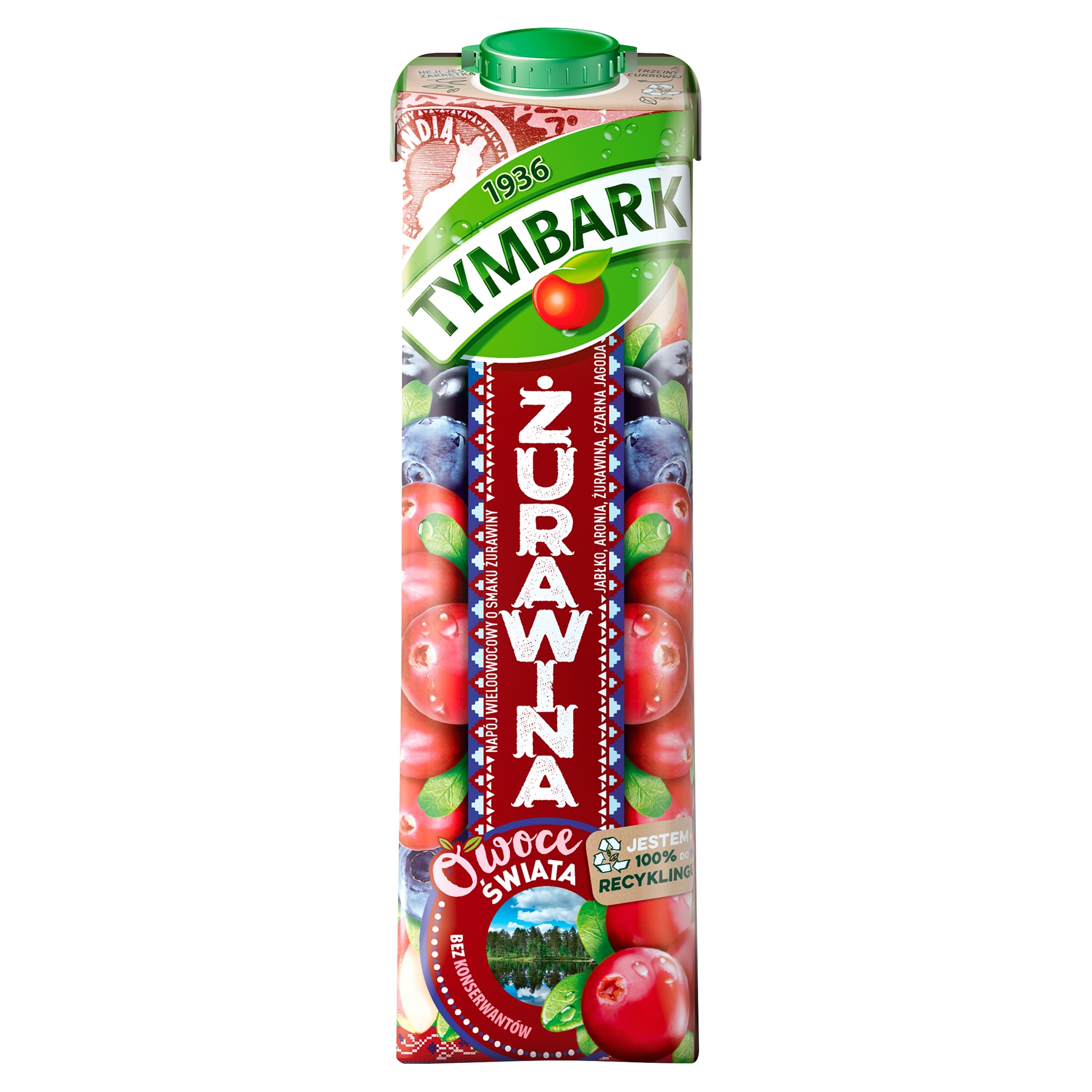 Levně Nápoj brusinky Tymbark 1000 ml x 6 kusů