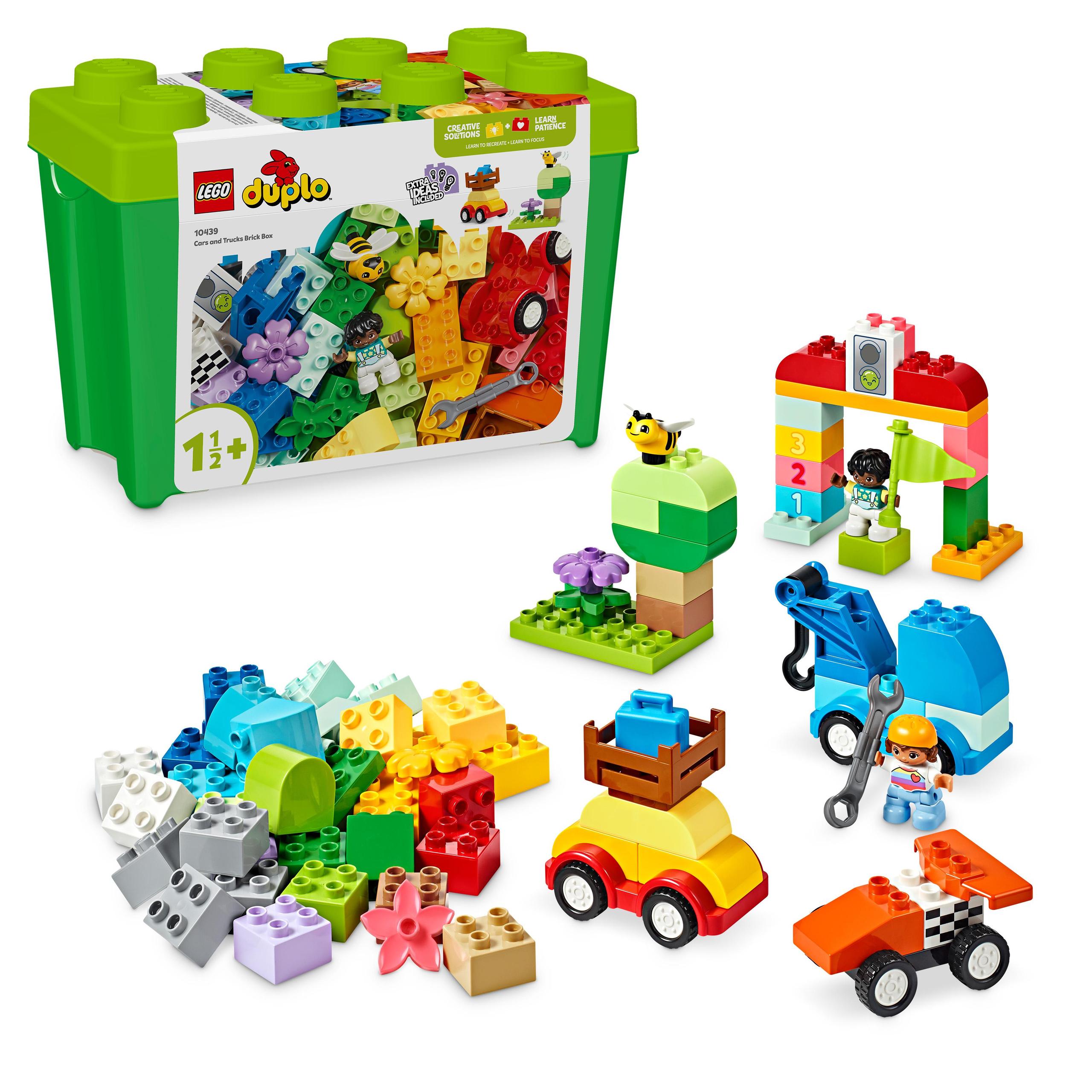 Lego Duplo Krabička ve tvaru kostky s auty a náklaďáky 10439 box