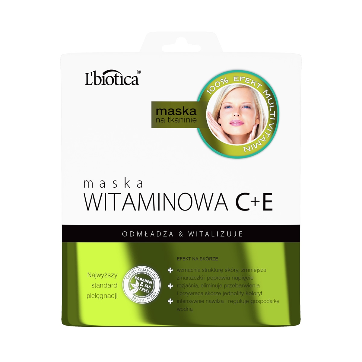 

Lbiotica Maska Witaminowa C+e na tkaninie 23ml