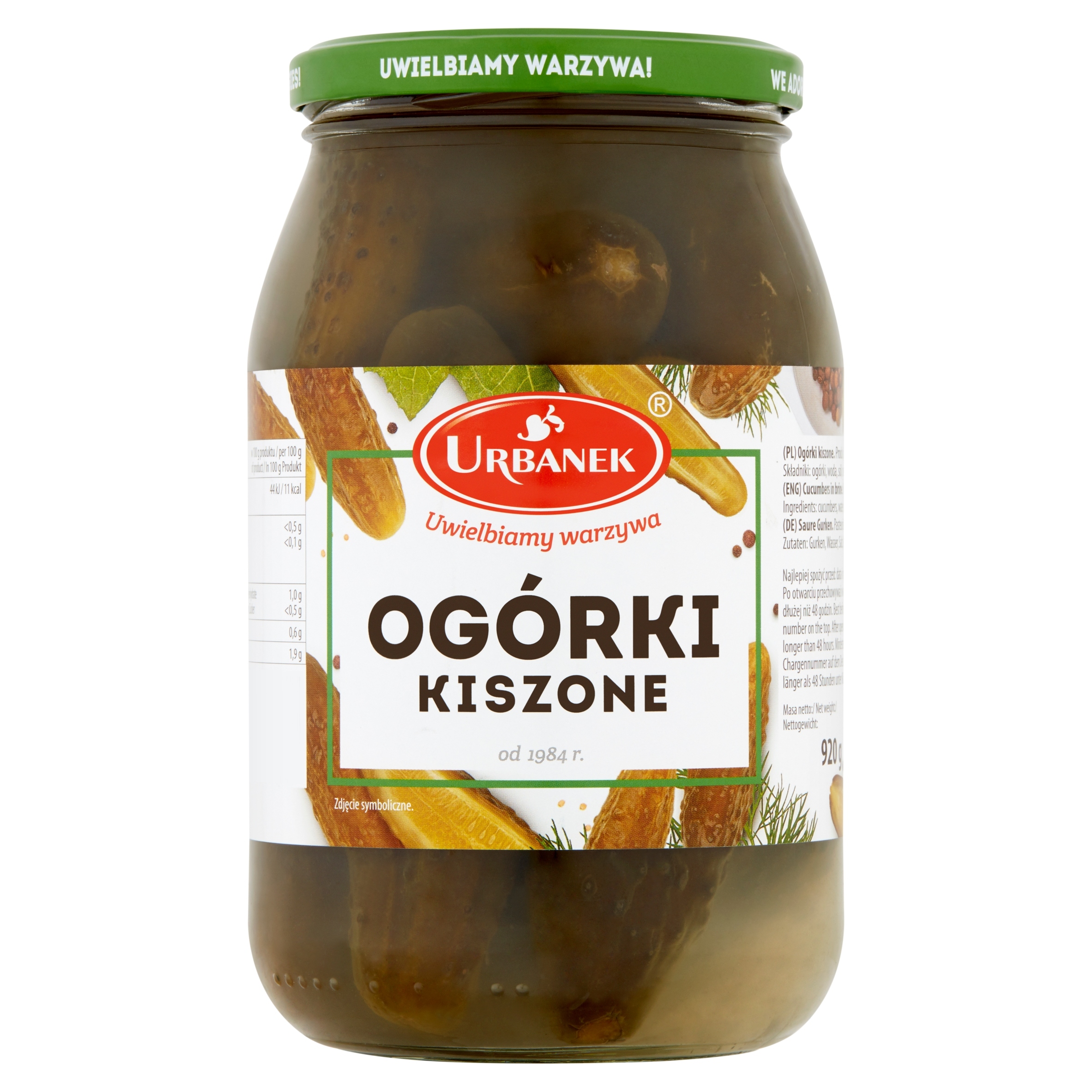 Levně Urbanek Kysané okurky 920 g