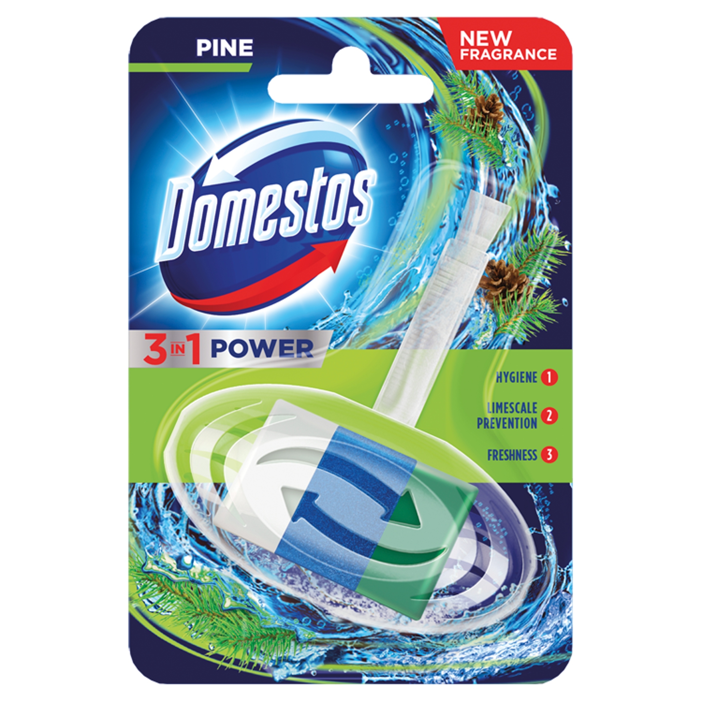 

Kostka toaletowa Domestos 3in1 40g sosna