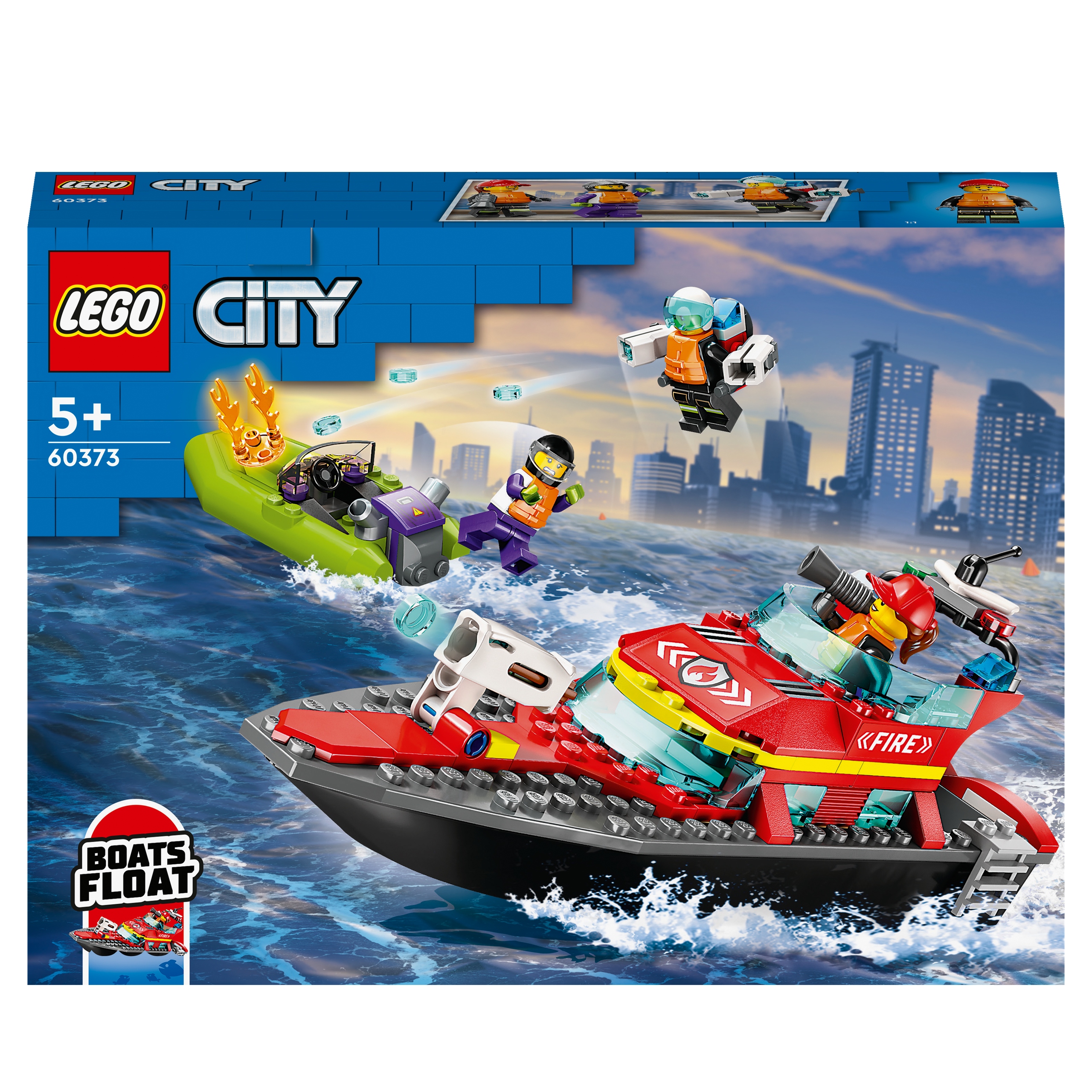 LEGO City 60373 Łódź strażacka Numer produktu 60373