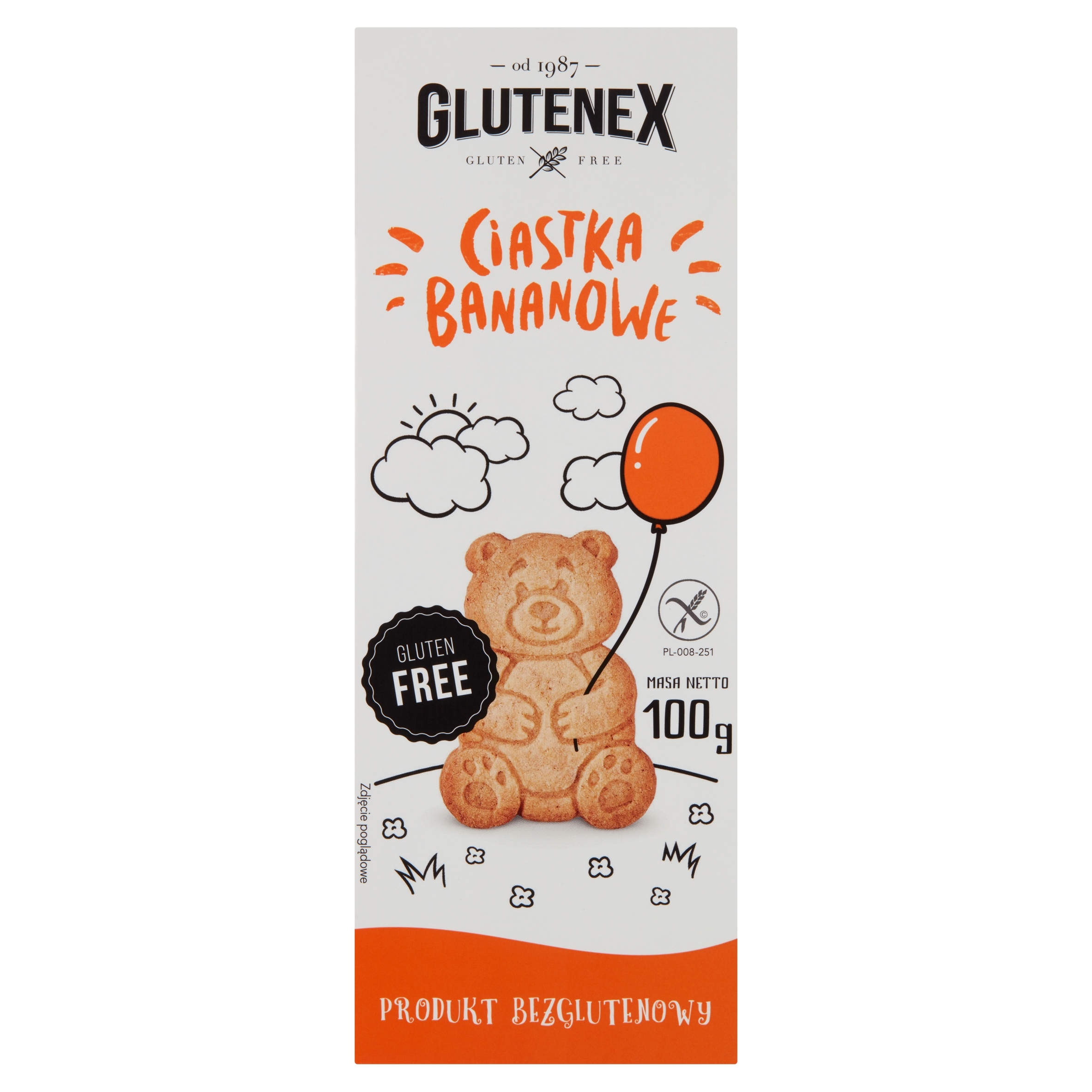 Levně 3x Glutenex banánové sušenky bezlepkové 100 g