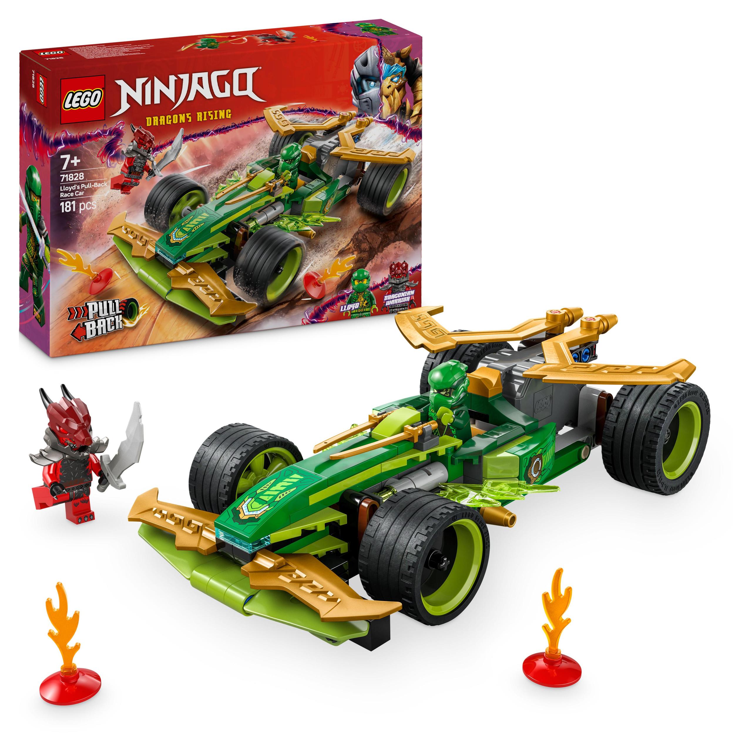 LEGO NINJAGO LLOYDA VERSENYAUTÓ PULL-BACK MEGHAJTÁSSAL