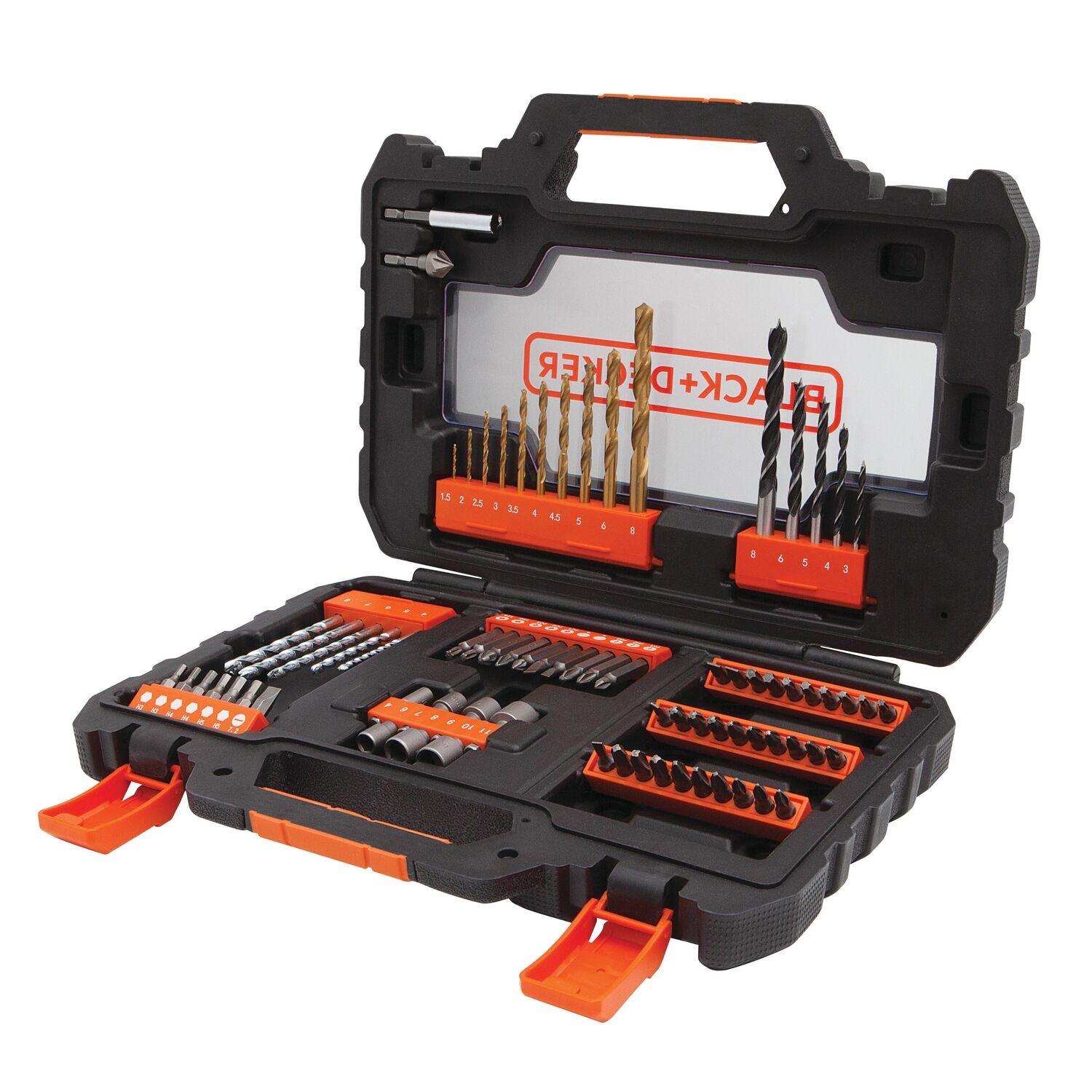 Black Decker Sada Příslušenství Pro Vrtáky A Koncovky Bitů 76 Ks