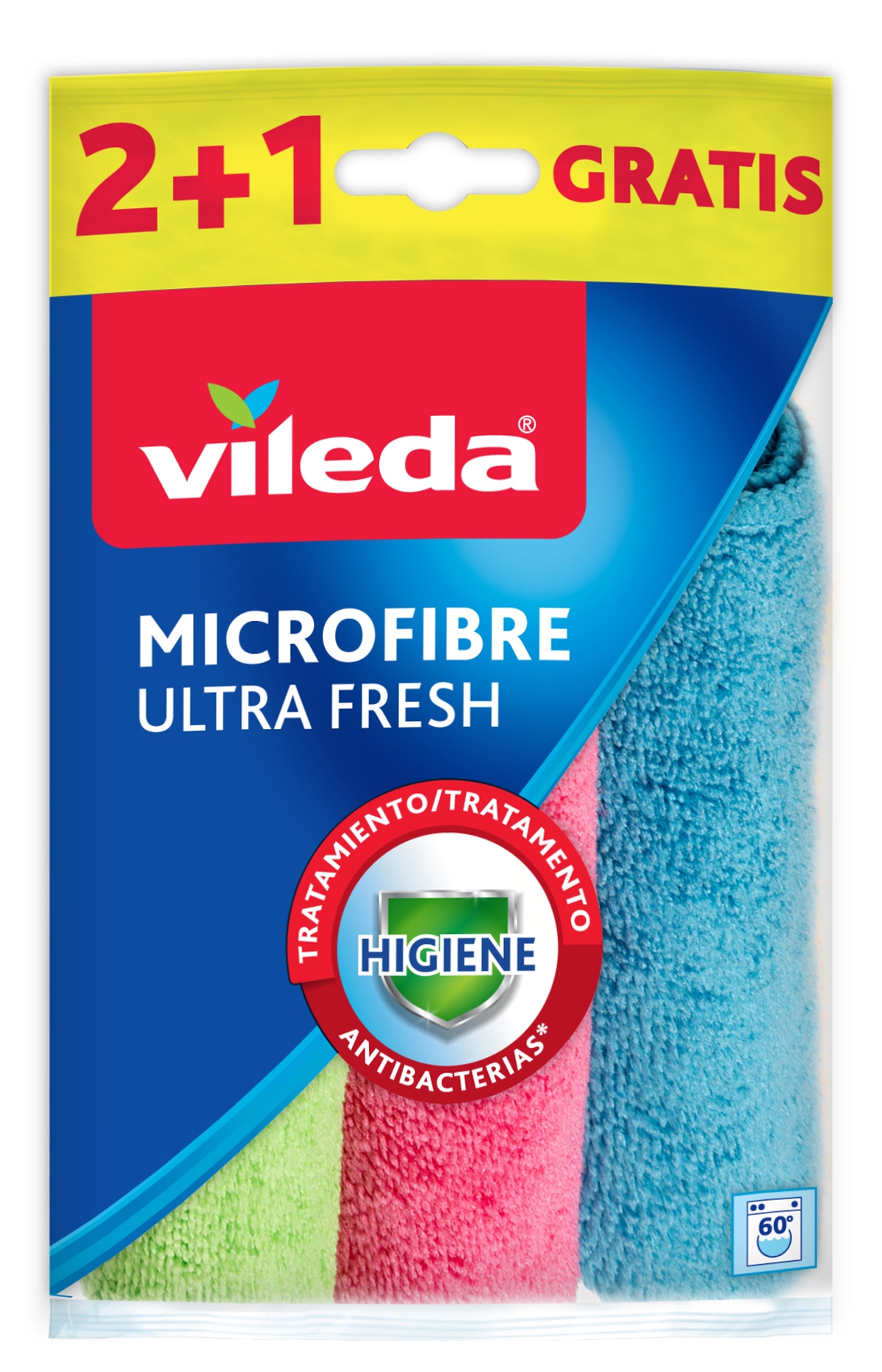 Levně 3x Vileda Mikrovlákno Ultra Fresh utěrka 3ks