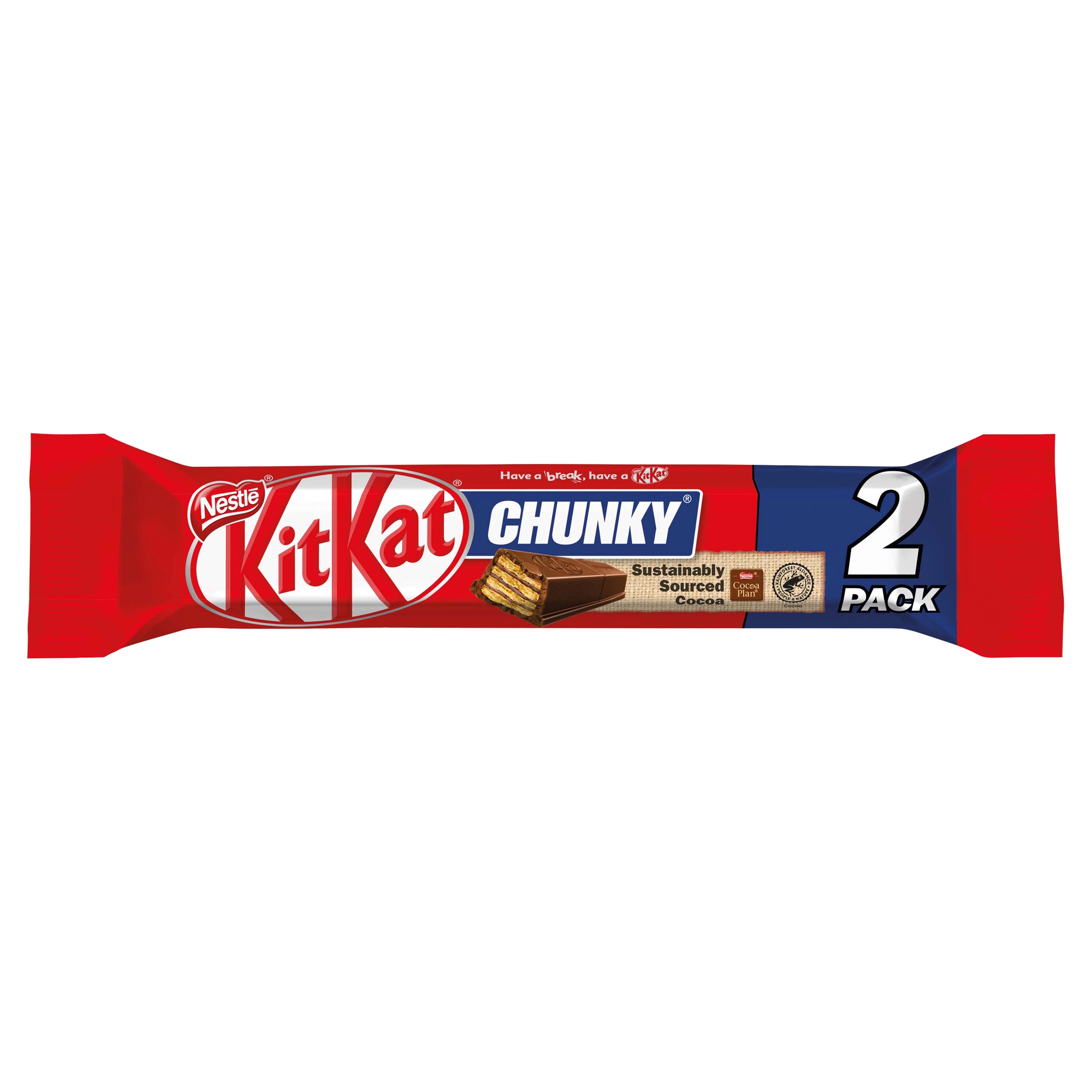 Levně KitKat Chunky Vaflová tyčinka v mléčné čokoládě 64 g (2 x 32 g)