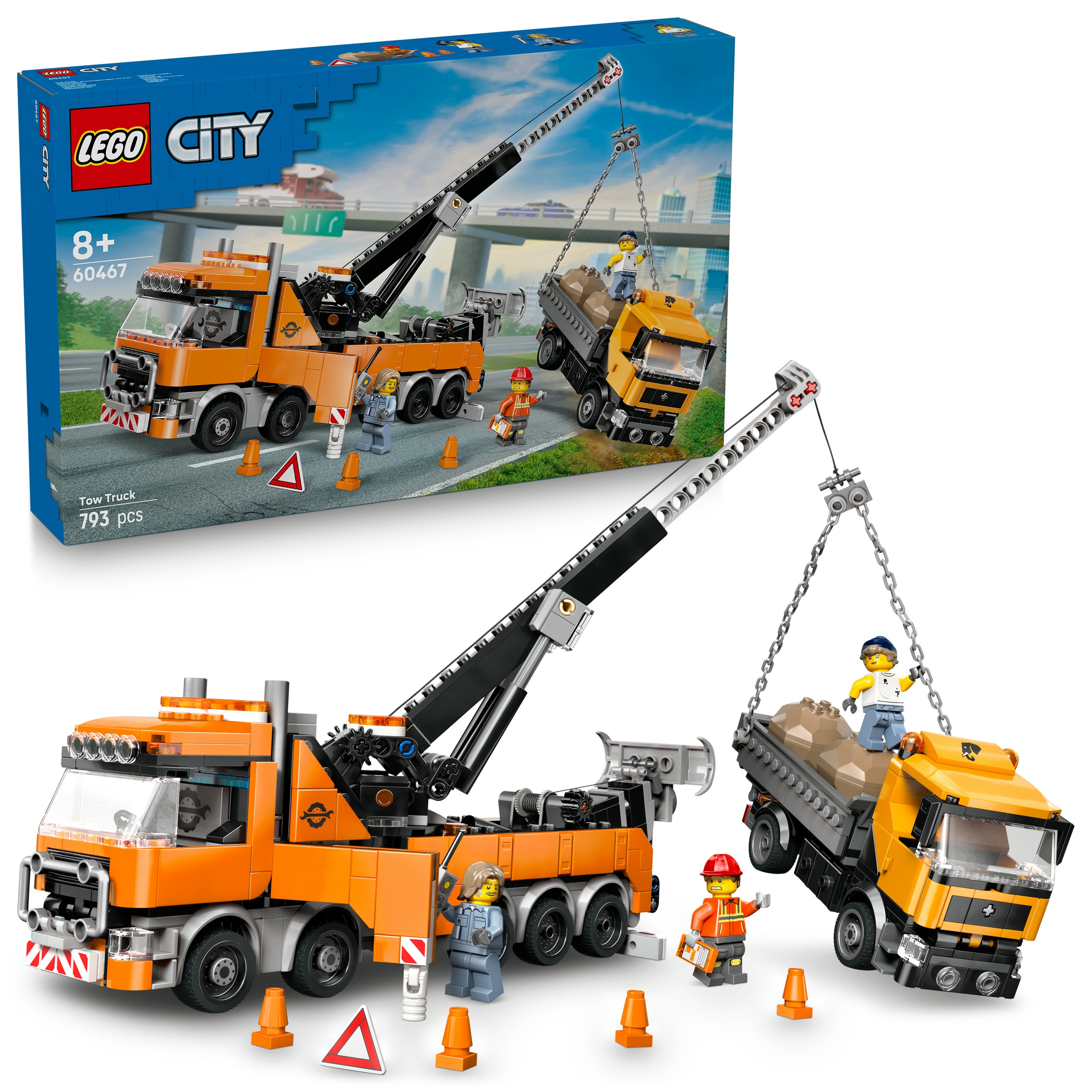 Lego City 60467 Odtahový vůz s jeřábem Ideální Dárek pro kluky