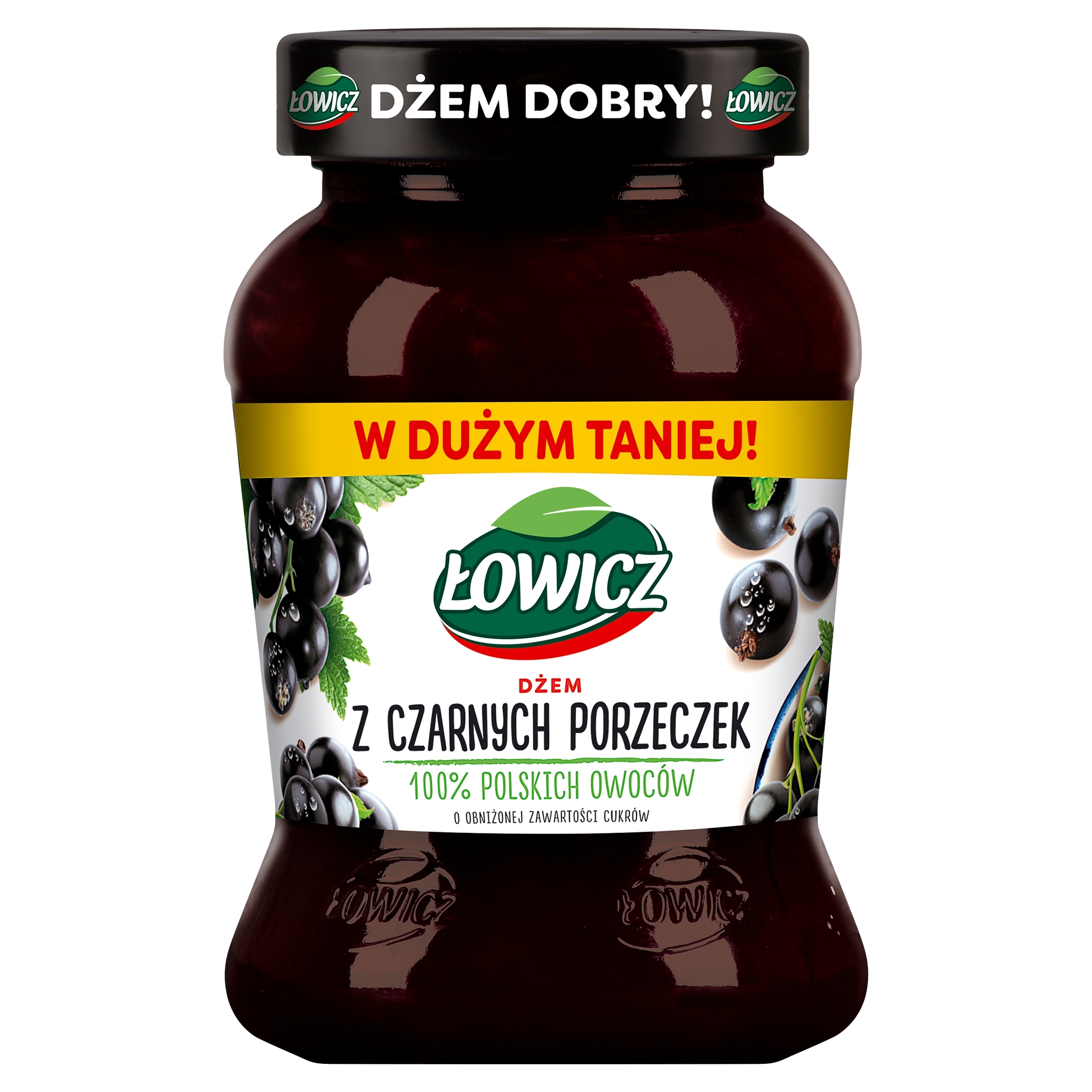 Levně 5 x Łowicz Džem z černého rybízu 450 g