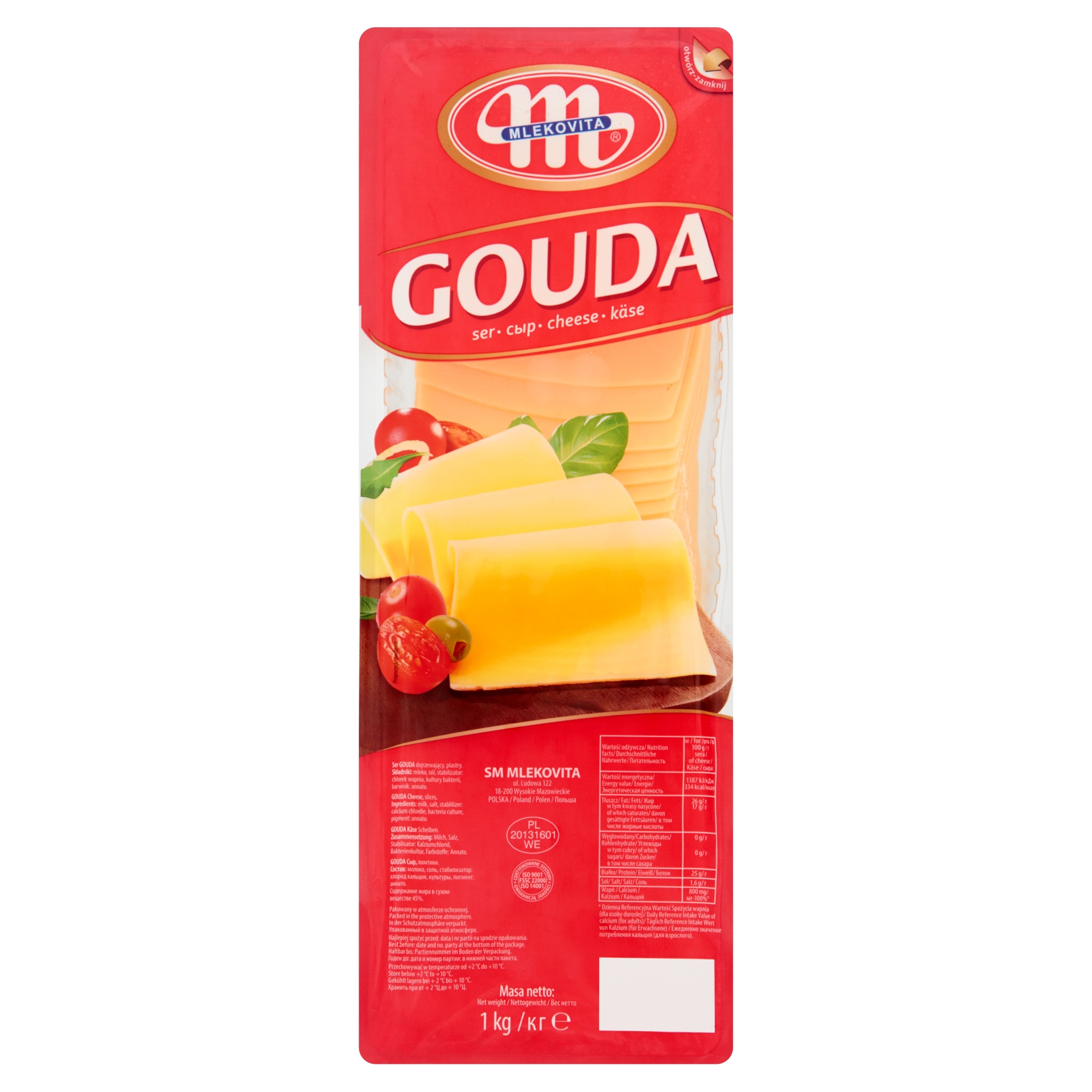 Levně Mlekovita Sýr Gouda 1 kg