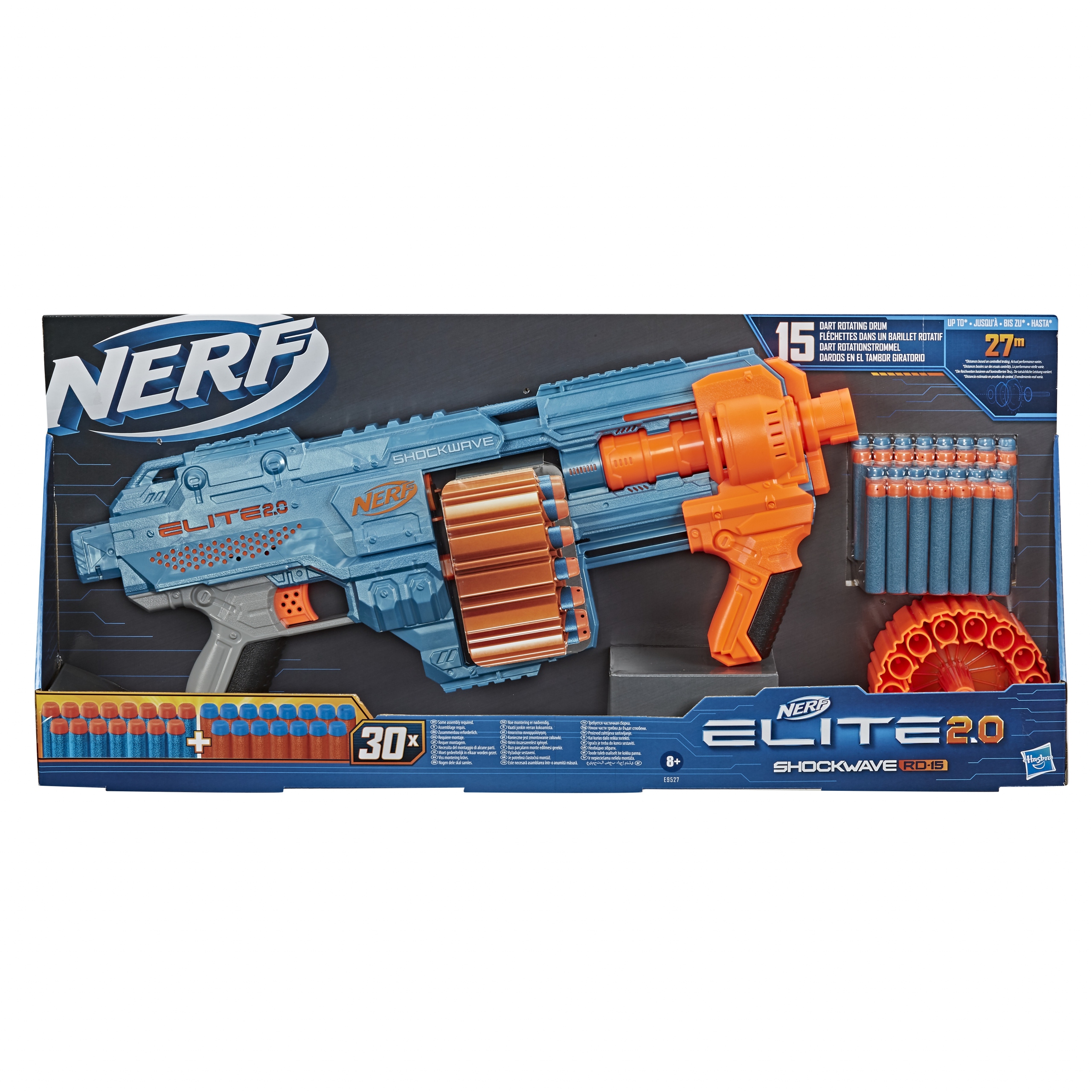 

Nerf Elite 2.0 Wyrzutnia Shockwave RD-15 E9527